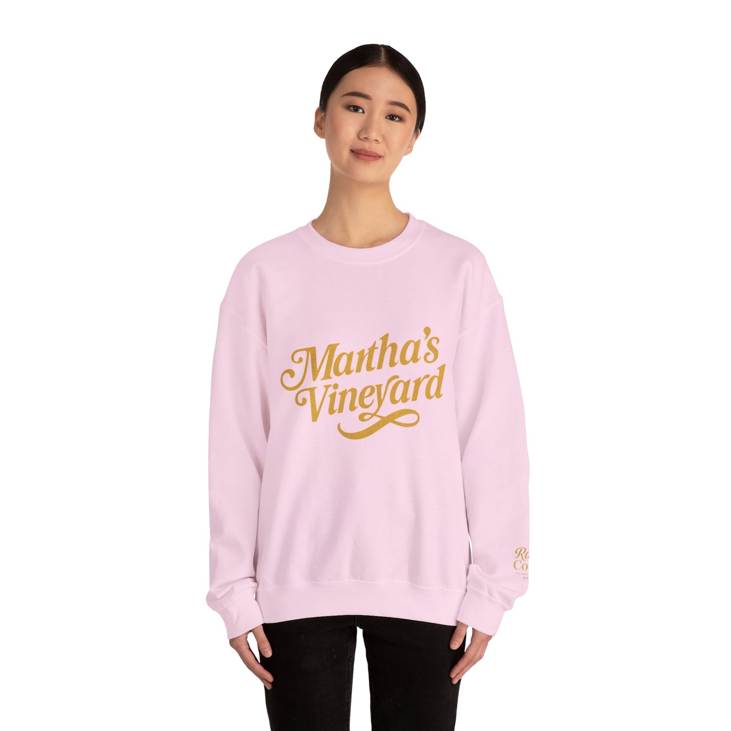 Cursive Martha’s Vineyard Crewneck Sweatshirt – Unisex Heavy Blend | Cozy Island Style