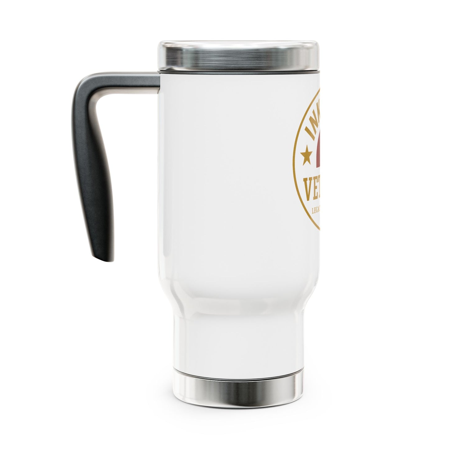 Inkwell Veteran Travel Mug, Stainless Steel Coffee Cup, Military Gift, Insulated Mug, Perfect for Holidays, Dad's Gift