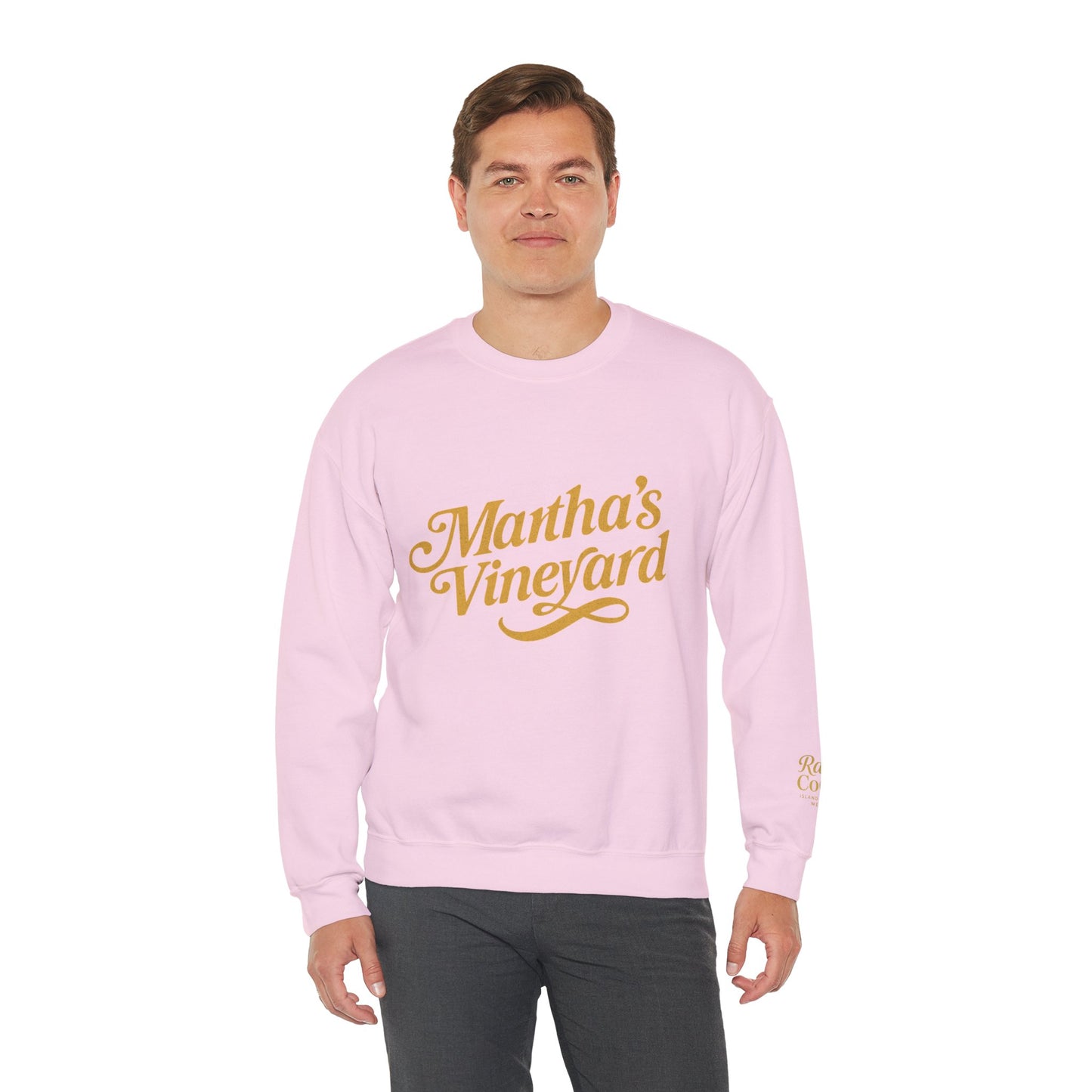 Cursive Martha’s Vineyard Crewneck Sweatshirt – Unisex Heavy Blend | Cozy Island Style