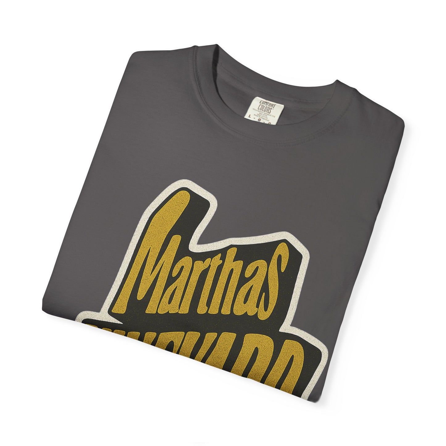 Groovy Martha’s Vineyard Tee – Retro Wavy Lettering Unisex Island Shirt