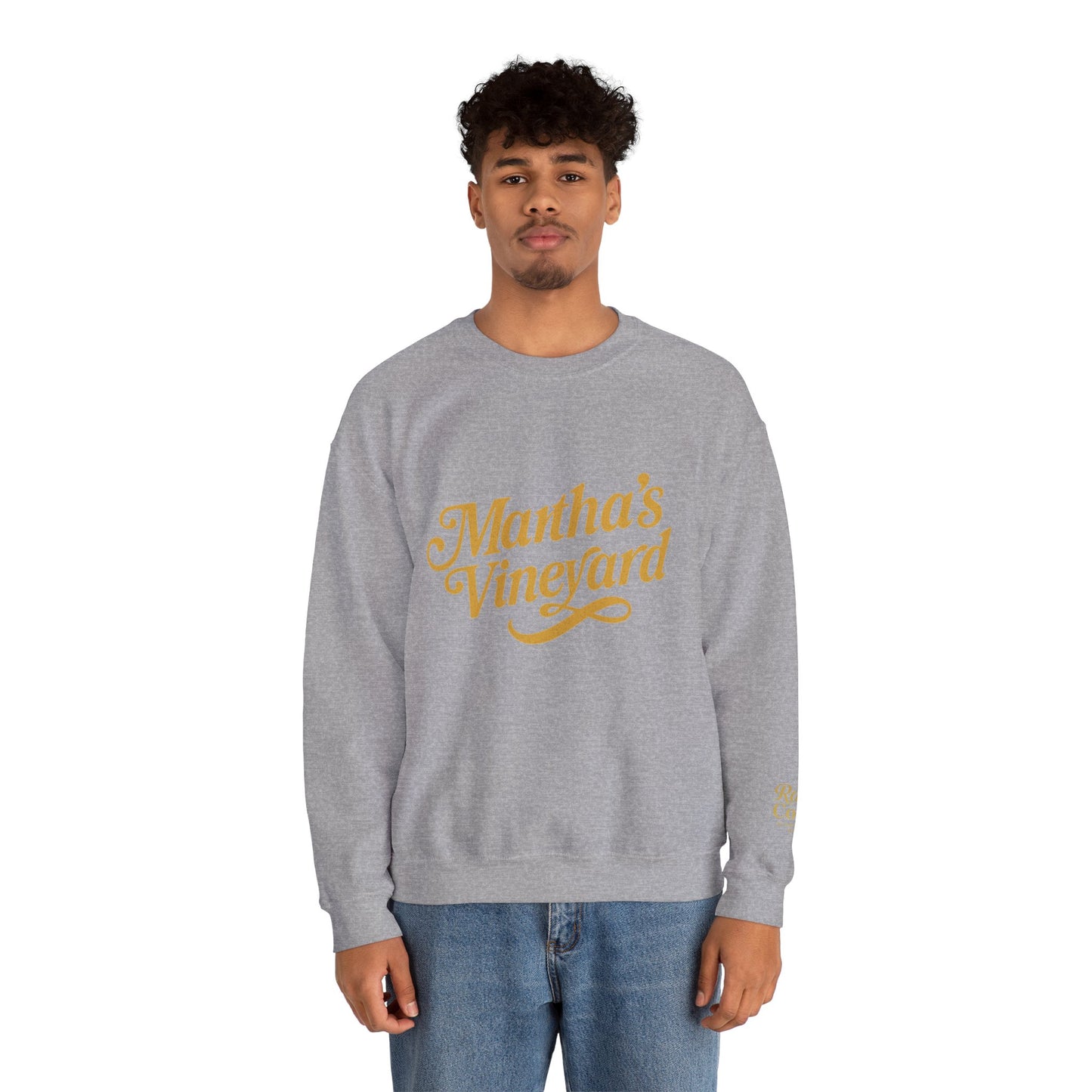 Cursive Martha’s Vineyard Crewneck Sweatshirt – Unisex Heavy Blend | Cozy Island Style