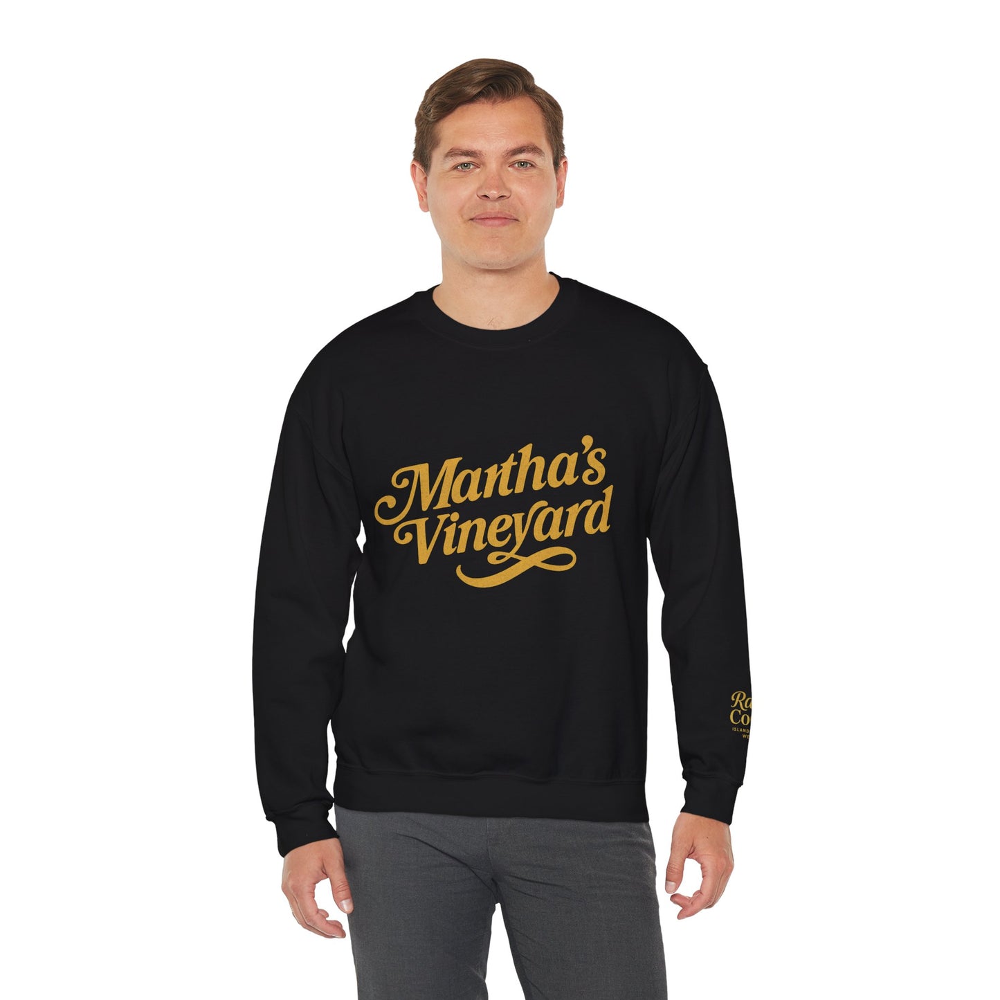 Cursive Martha’s Vineyard Crewneck Sweatshirt – Unisex Heavy Blend | Cozy Island Style
