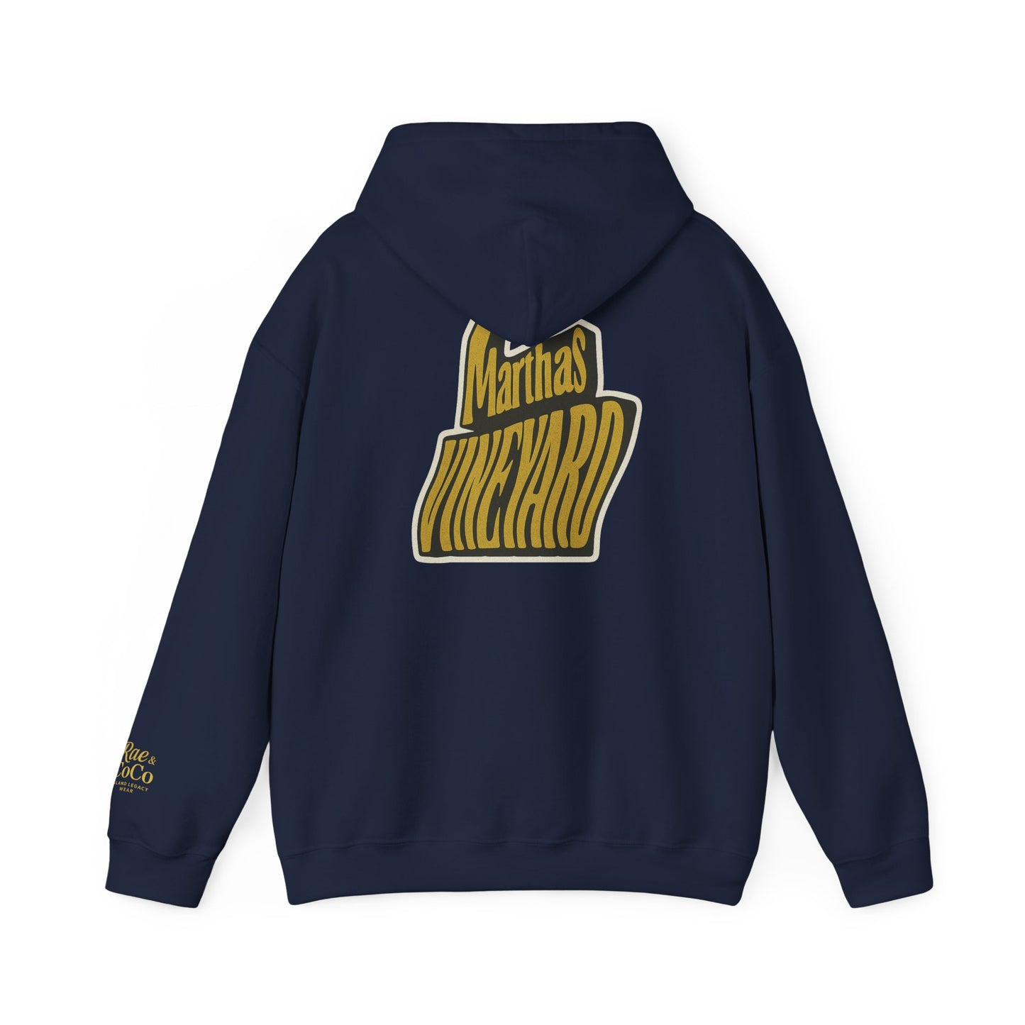 Wavy Martha’s Vineyard Hoodie – Unisex Heavy Blend Sweatshirt, Cozy & Stylish Coastal Wear