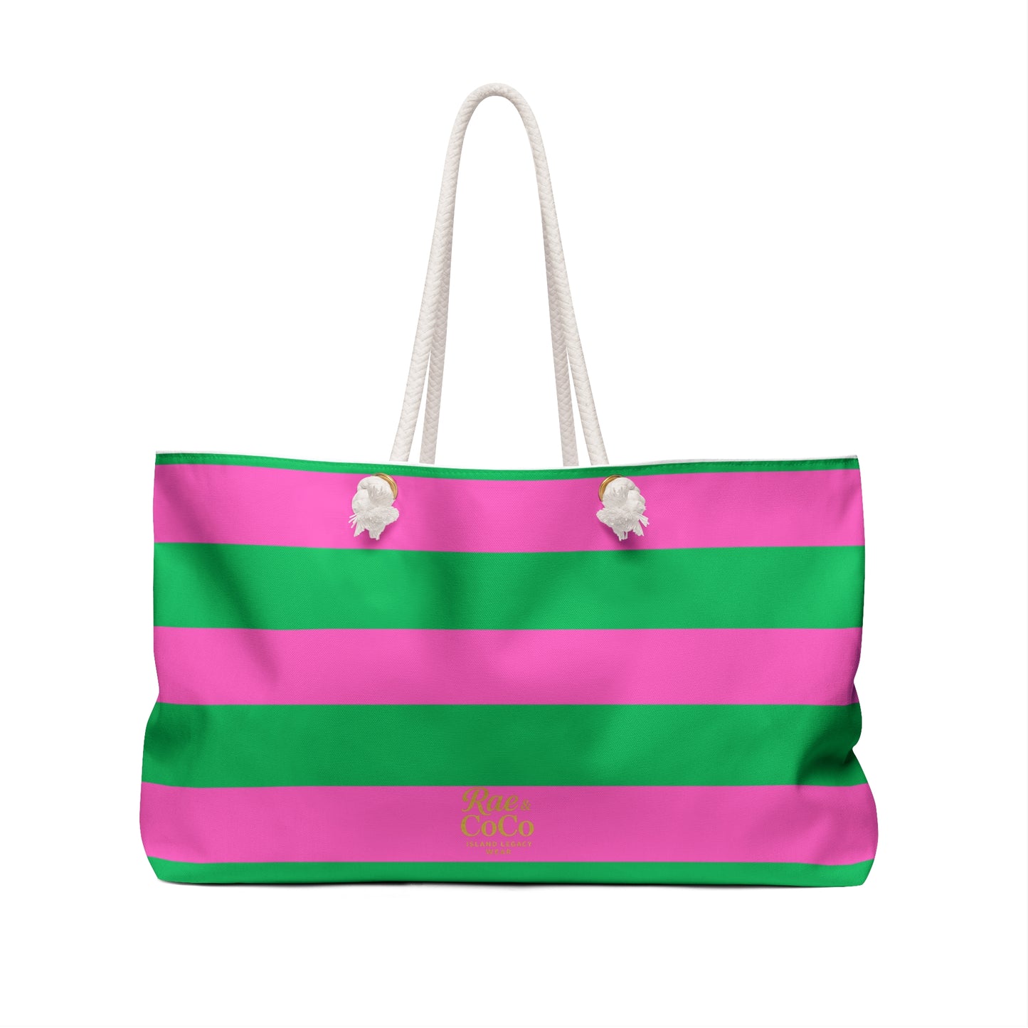 Pink and Green Classic Weekend Bag