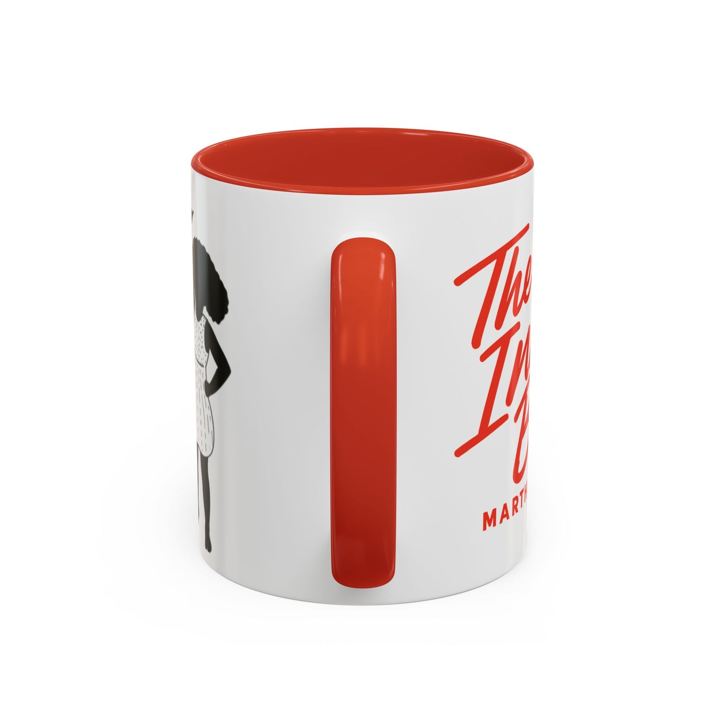🔴 The Inkwell Beach – Martha’s Vineyard Classic Script Accent Mug (11oz & 15oz)