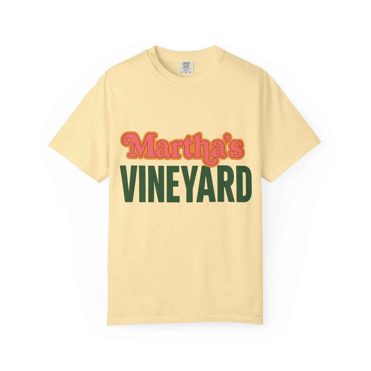 Retro Martha’s Vineyard Tee – Bold Vintage Lettering Unisex Island Shirt