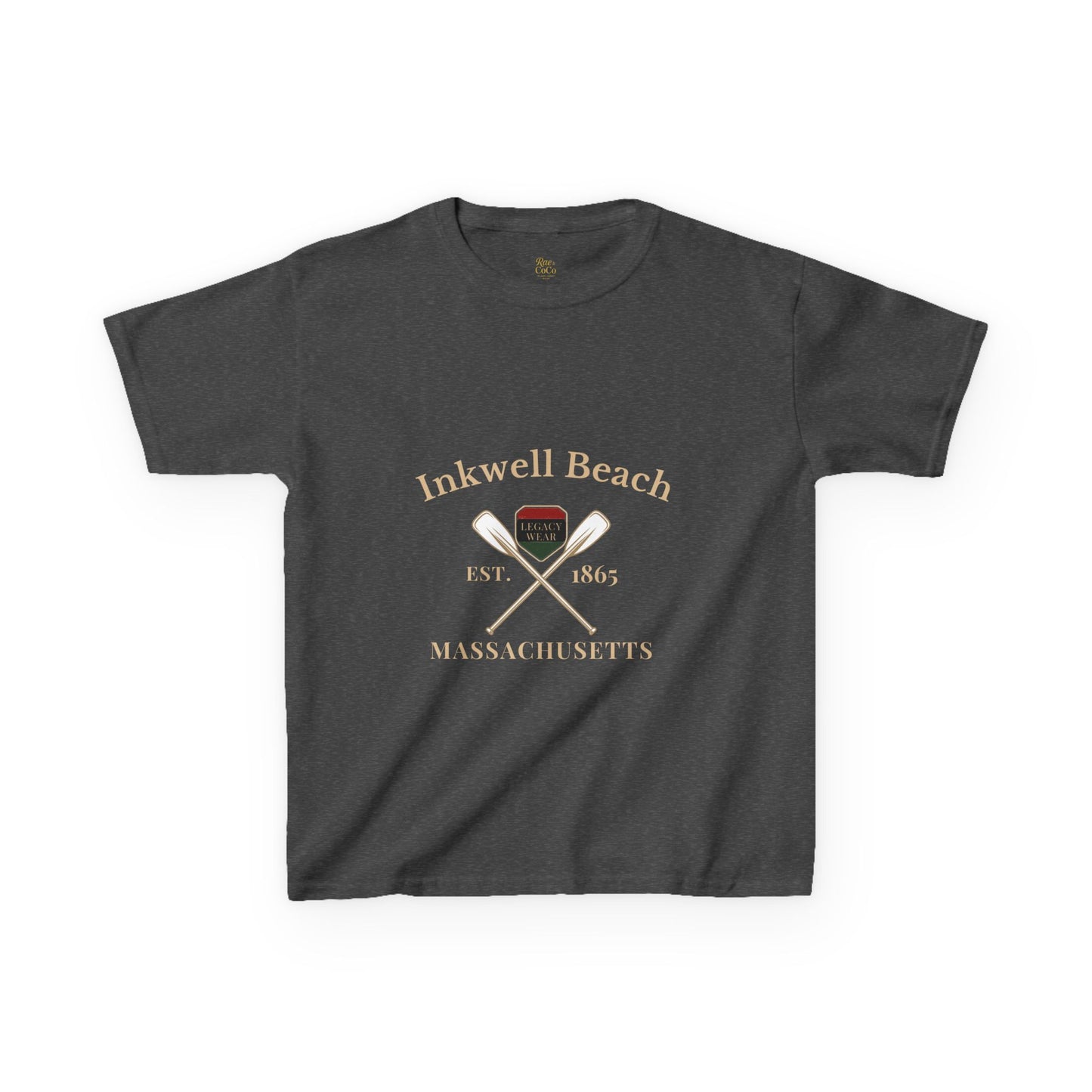 Inkwell Beach Kids Shirt – Black Heritage Martha’s Vineyard Tee, Vintage Massachusetts Design, Black-Owned Coastal Summer Apparel