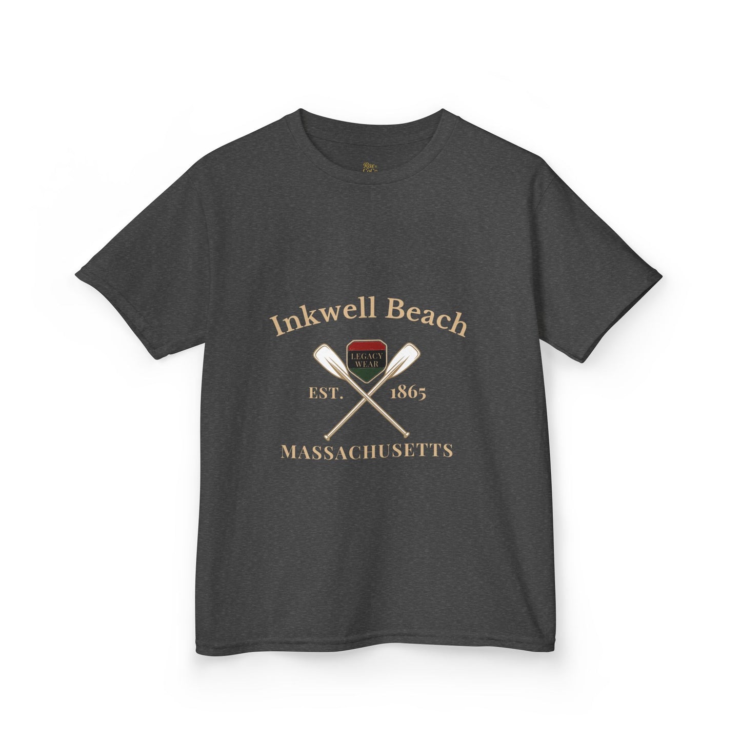 Inkwell Beach Kids Shirt – Black Heritage Martha’s Vineyard Tee, Vintage Massachusetts Design, Black-Owned Coastal Summer Apparel