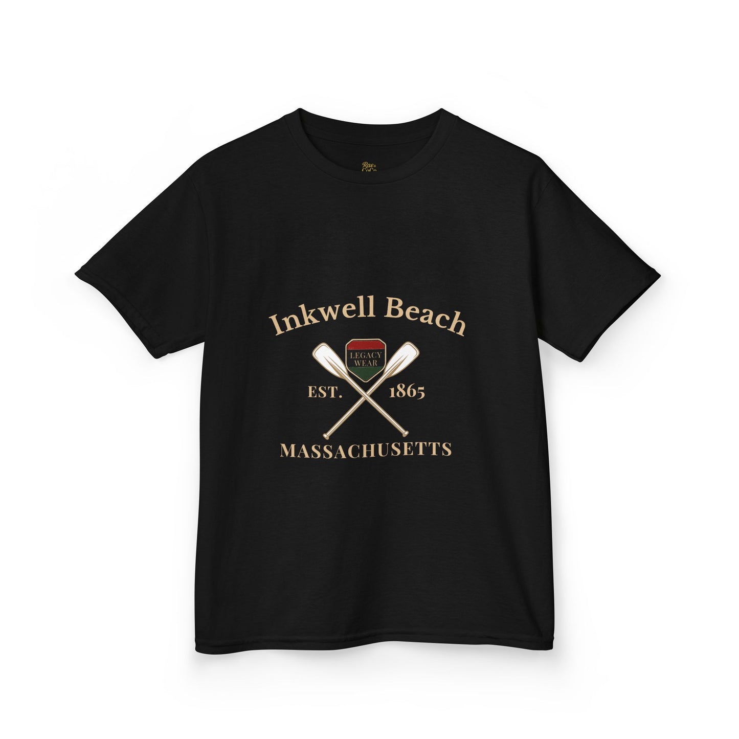 Inkwell Beach Kids Shirt – Black Heritage Martha’s Vineyard Tee, Vintage Massachusetts Design, Black-Owned Coastal Summer Apparel