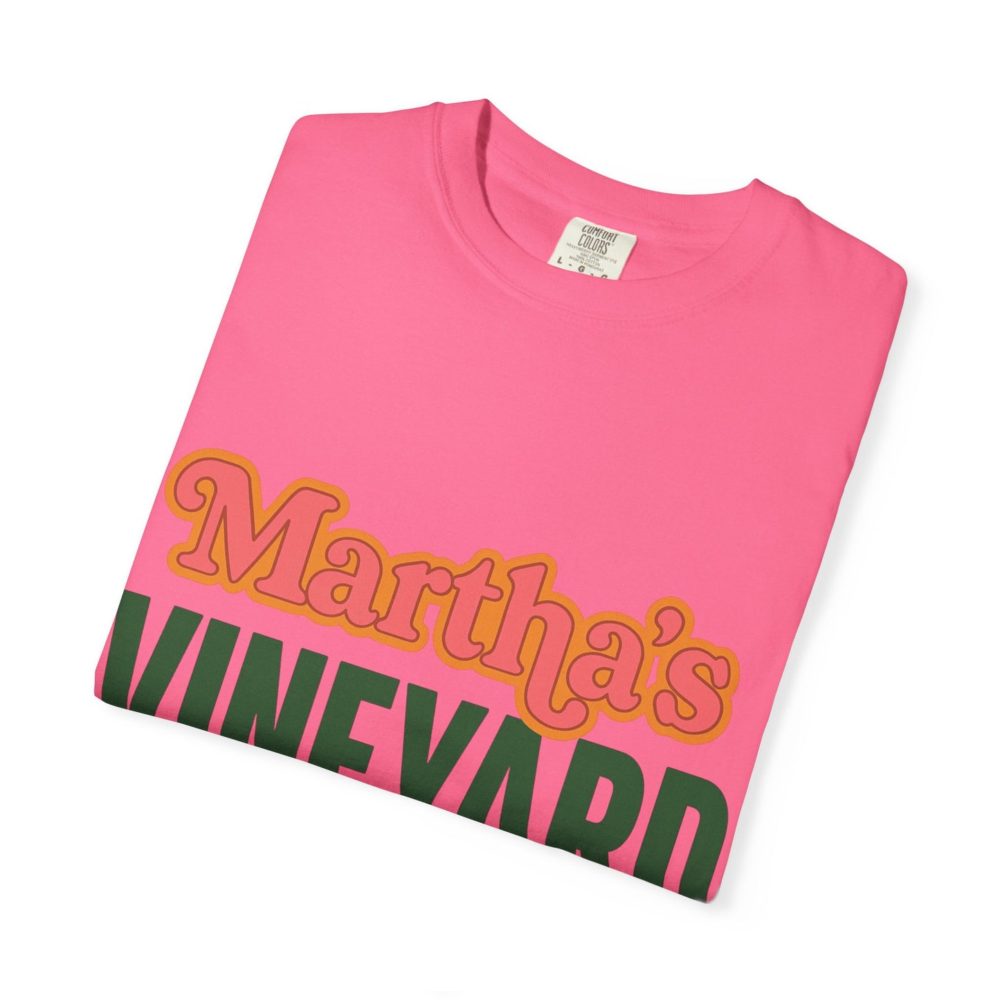 Retro Martha’s Vineyard Tee – Bold Vintage Lettering Unisex Island Shirt