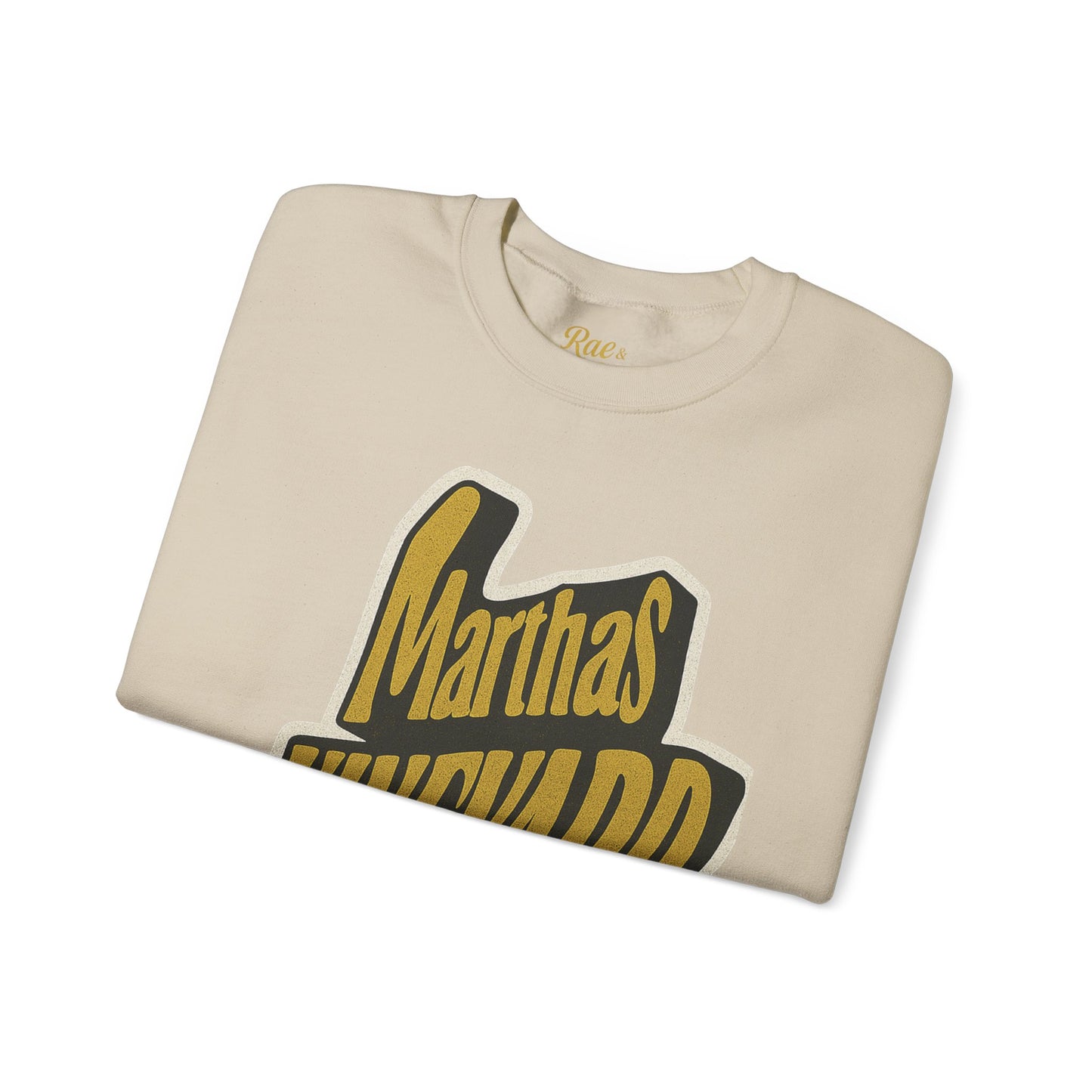 Wavy Martha’s Vineyard Crewneck Sweatshirt – Unisex Heavy Blend | Cozy Island Style