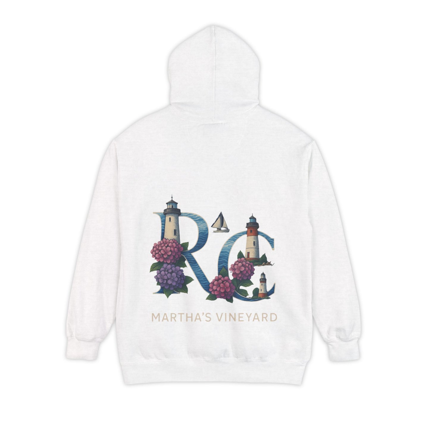Rae & Coco Martha’s Vineyard Garment-Dyed Hoodie – Vintage Coastal Comfort, Unisex Island Style
