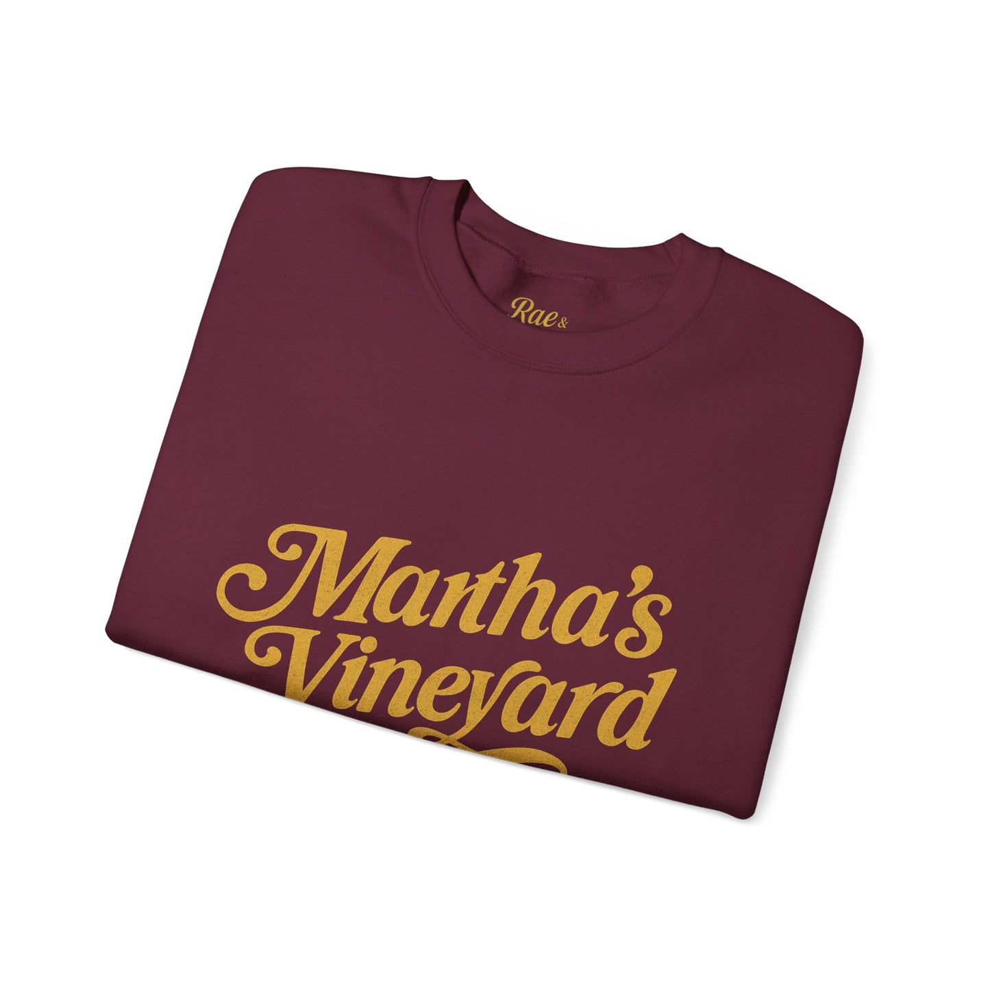 Cursive Martha’s Vineyard Crewneck Sweatshirt – Unisex Heavy Blend | Cozy Island Style