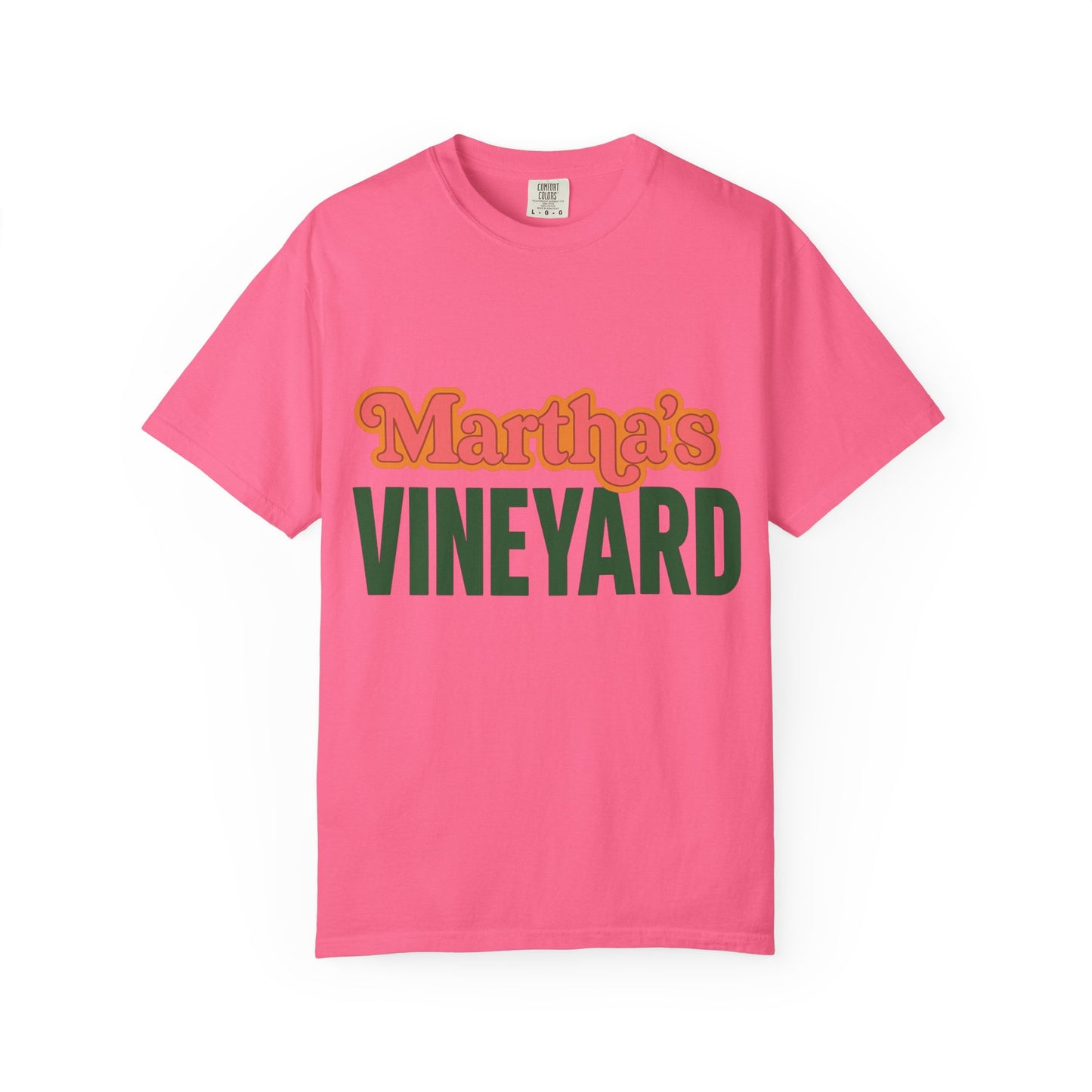 Retro Martha’s Vineyard Tee – Bold Vintage Lettering Unisex Island Shirt