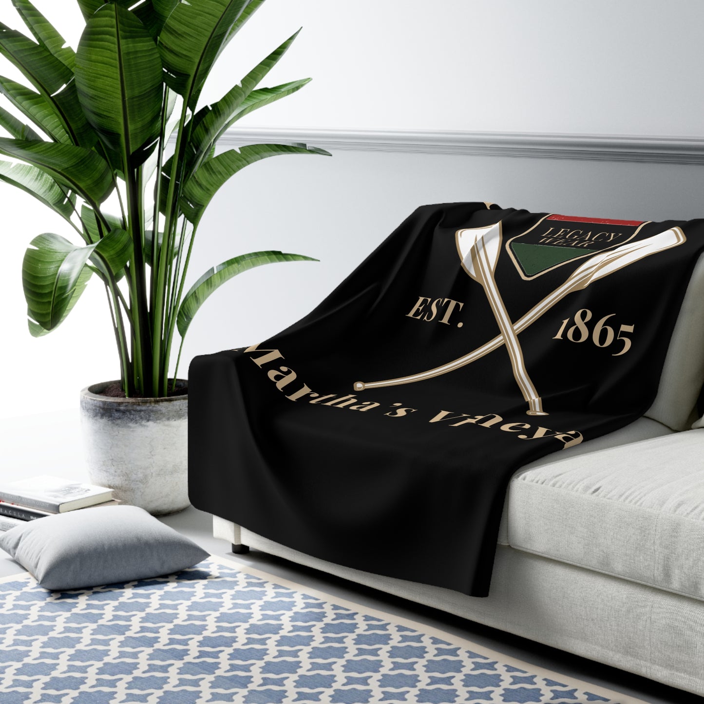 Vineyard Sunset Sherpa Fleece Blanket – Your Cozy Escape, Anywhere