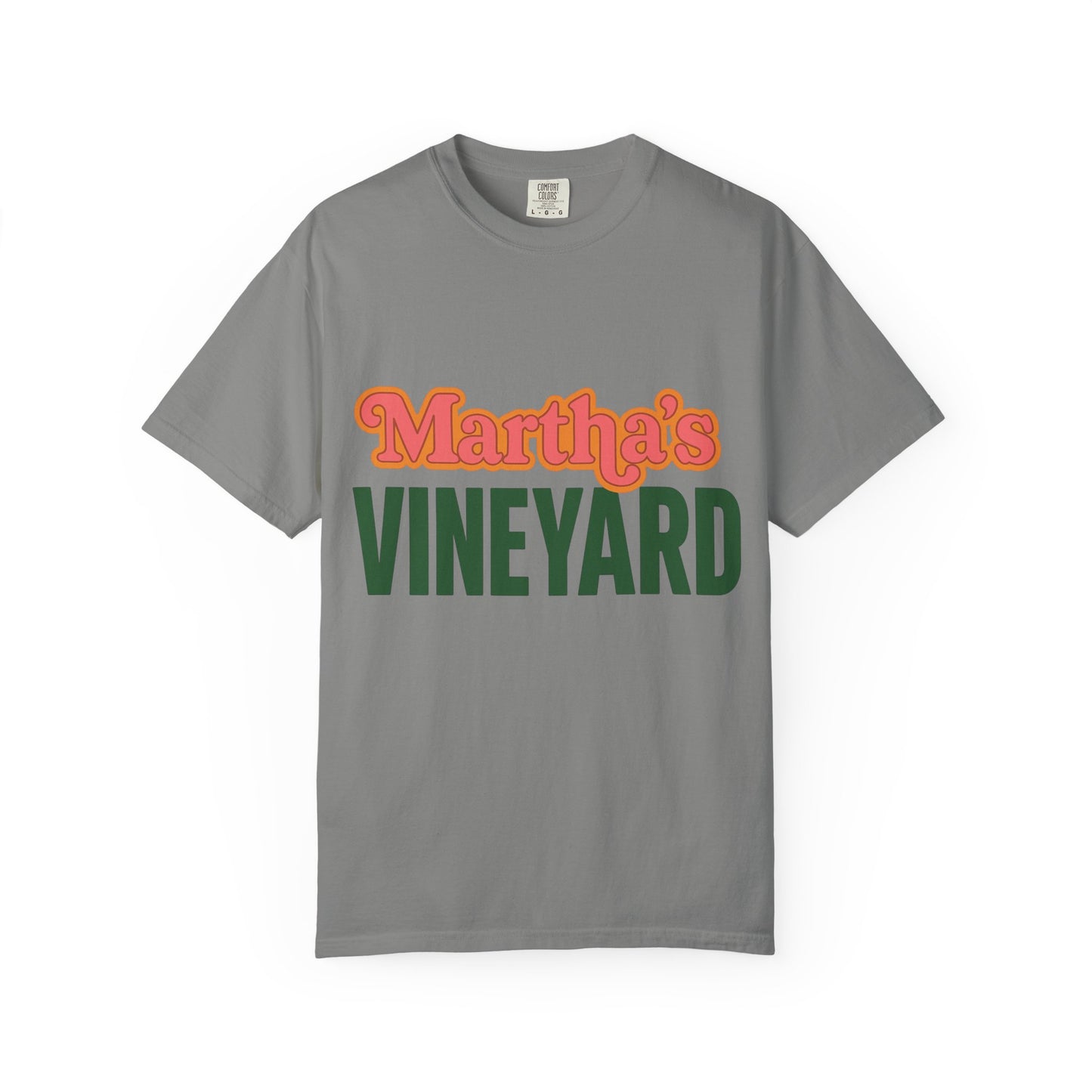 Retro Martha’s Vineyard Tee – Bold Vintage Lettering Unisex Island Shirt