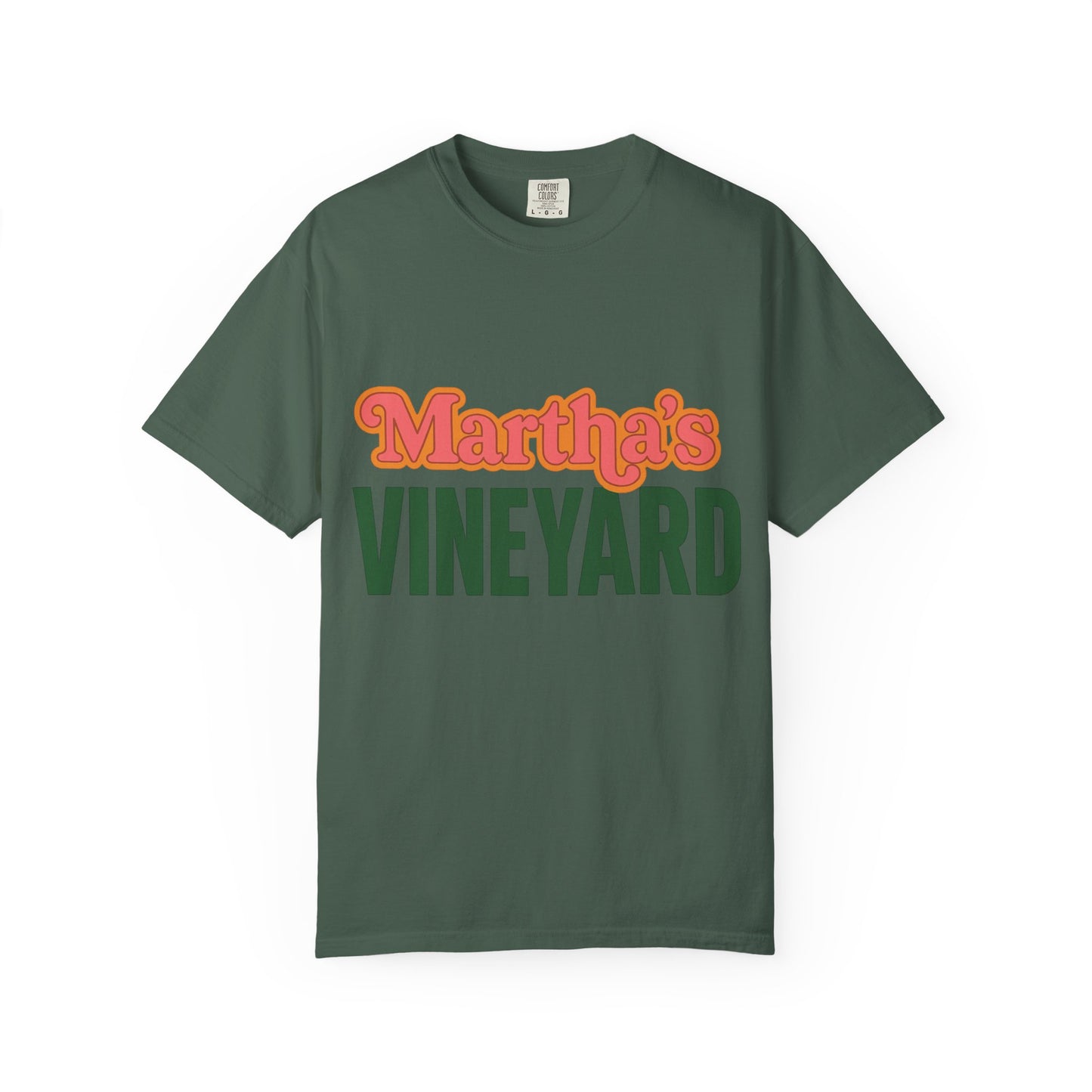 Retro Martha’s Vineyard Tee – Bold Vintage Lettering Unisex Island Shirt