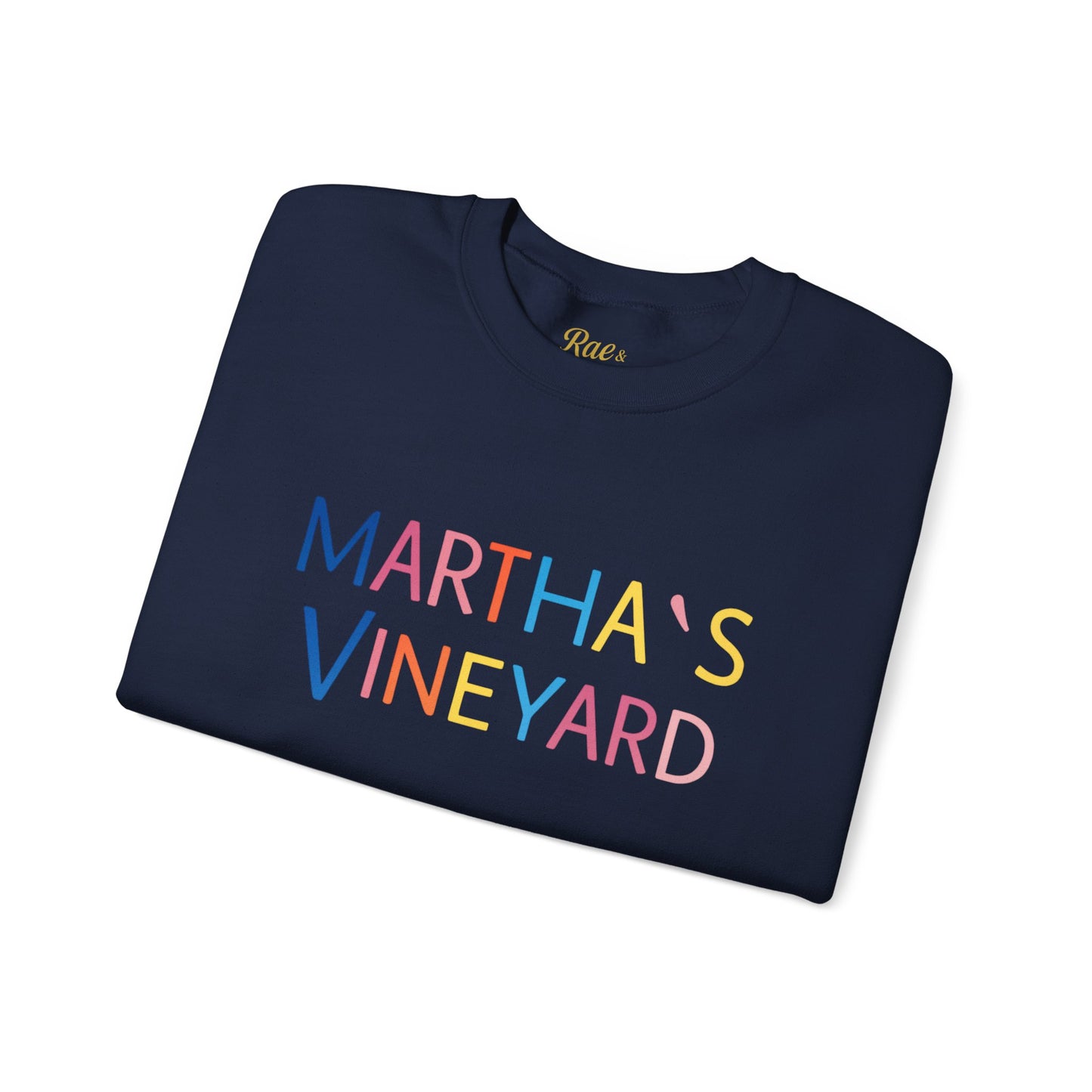 🌈 Colorful “Martha’s Vineyard” Typography Design