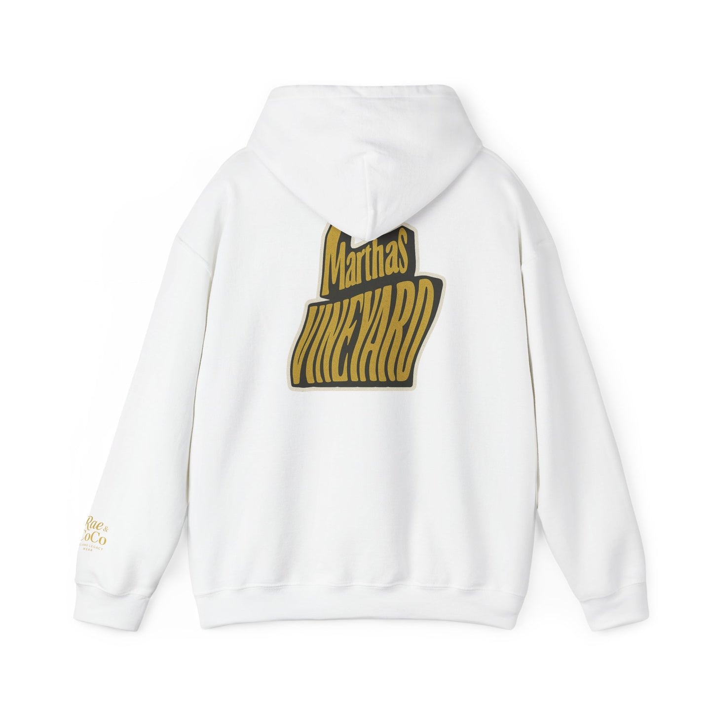 Wavy Martha’s Vineyard Hoodie – Unisex Heavy Blend Sweatshirt, Cozy & Stylish Coastal Wear