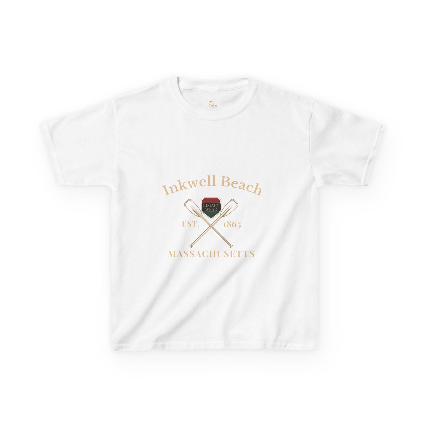 Inkwell Beach Kids Shirt – Black Heritage Martha’s Vineyard Tee, Vintage Massachusetts Design, Black-Owned Coastal Summer Apparel