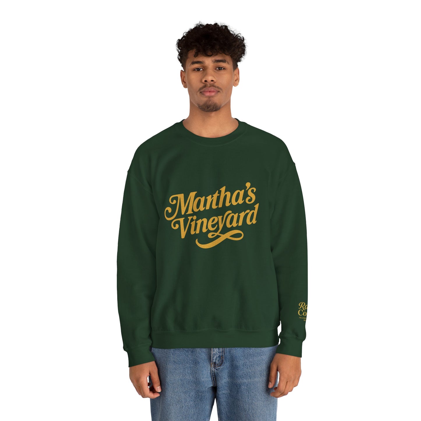 Cursive Martha’s Vineyard Crewneck Sweatshirt – Unisex Heavy Blend | Cozy Island Style