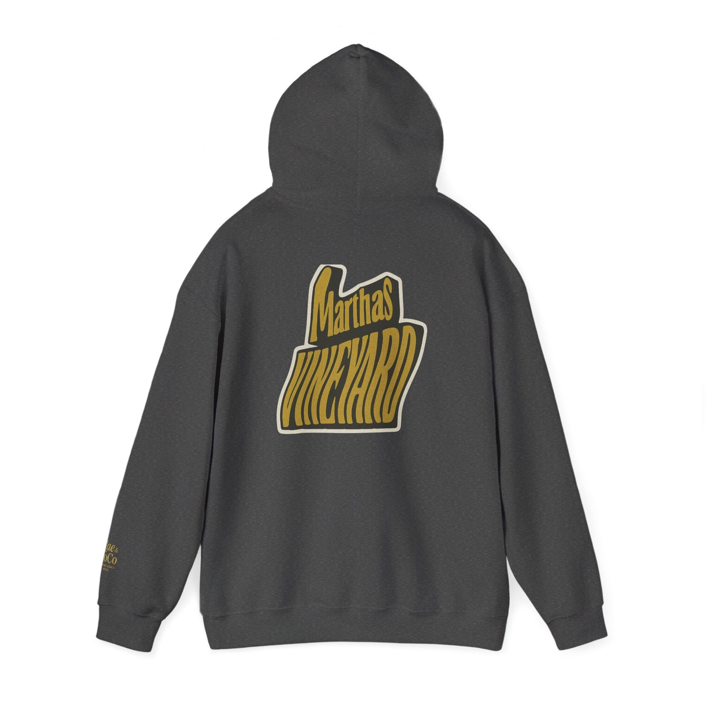Wavy Martha’s Vineyard Hoodie – Unisex Heavy Blend Sweatshirt, Cozy & Stylish Coastal Wear