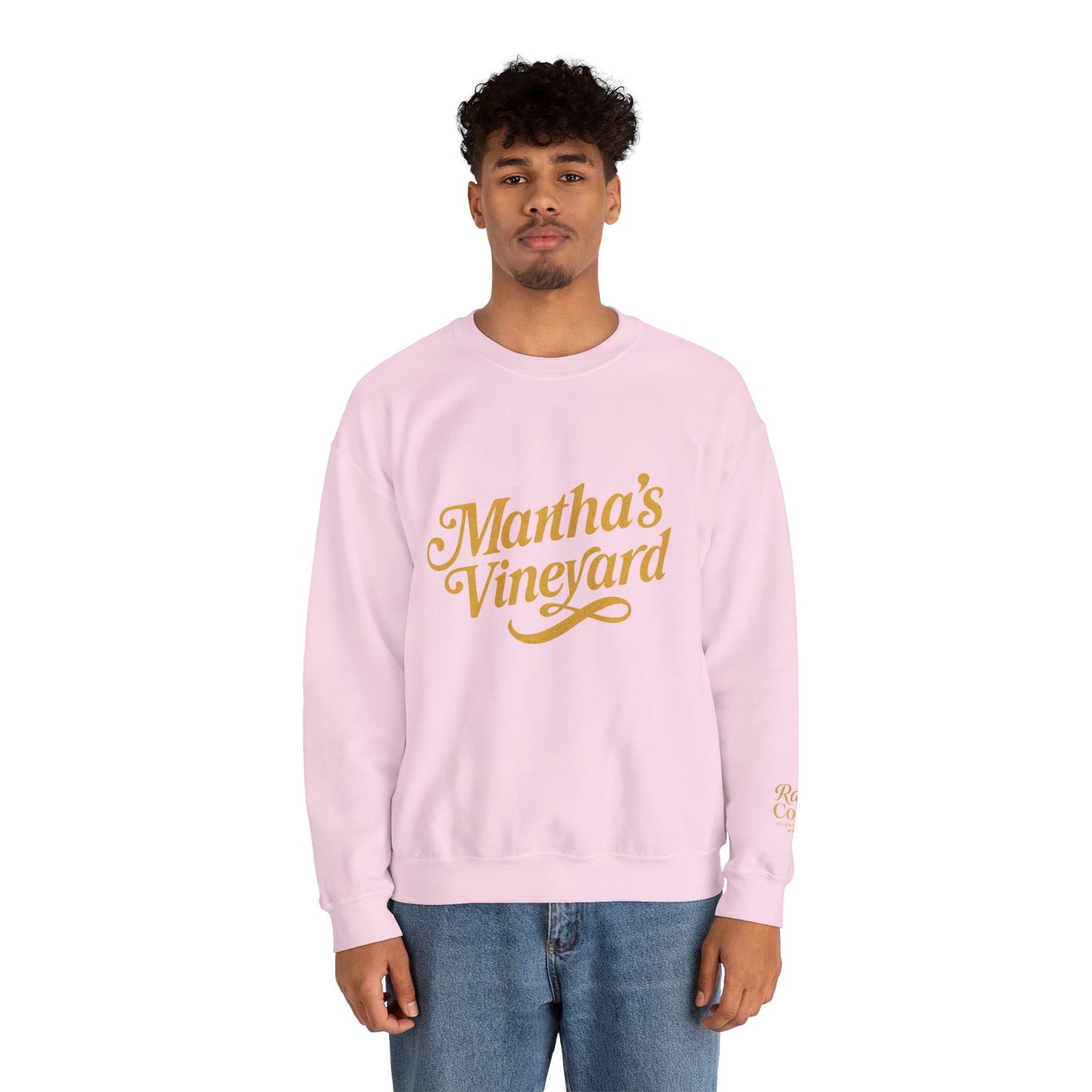 Cursive Martha’s Vineyard Crewneck Sweatshirt – Unisex Heavy Blend | Cozy Island Style