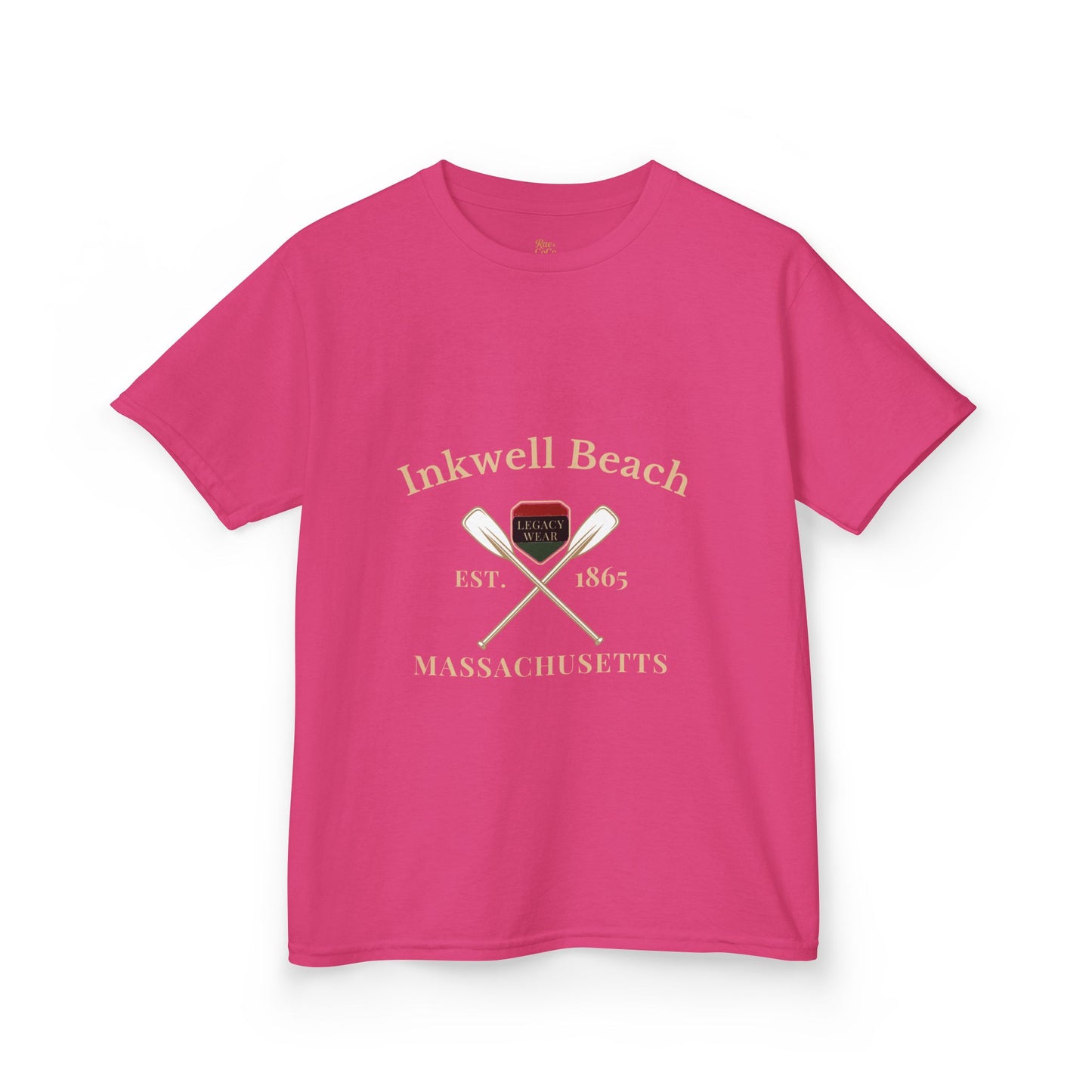 Inkwell Beach Kids Shirt – Black Heritage Martha’s Vineyard Tee, Vintage Massachusetts Design, Black-Owned Coastal Summer Apparel