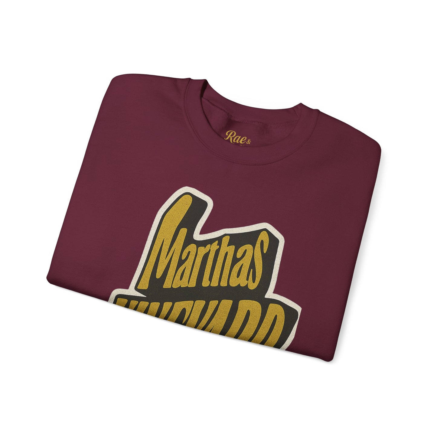 Wavy Martha’s Vineyard Crewneck Sweatshirt – Unisex Heavy Blend | Cozy Island Style