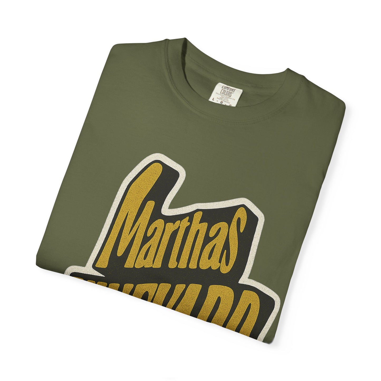 Groovy Martha’s Vineyard Tee – Retro Wavy Lettering Unisex Island Shirt