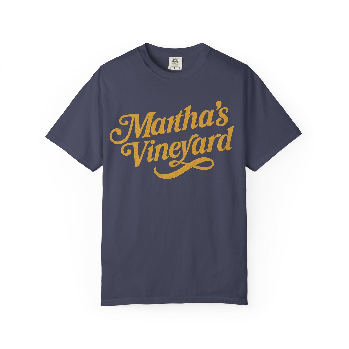 Vintage Martha’s Vineyard Script Tee – Retro Coastal Style Unisex T-Shirt