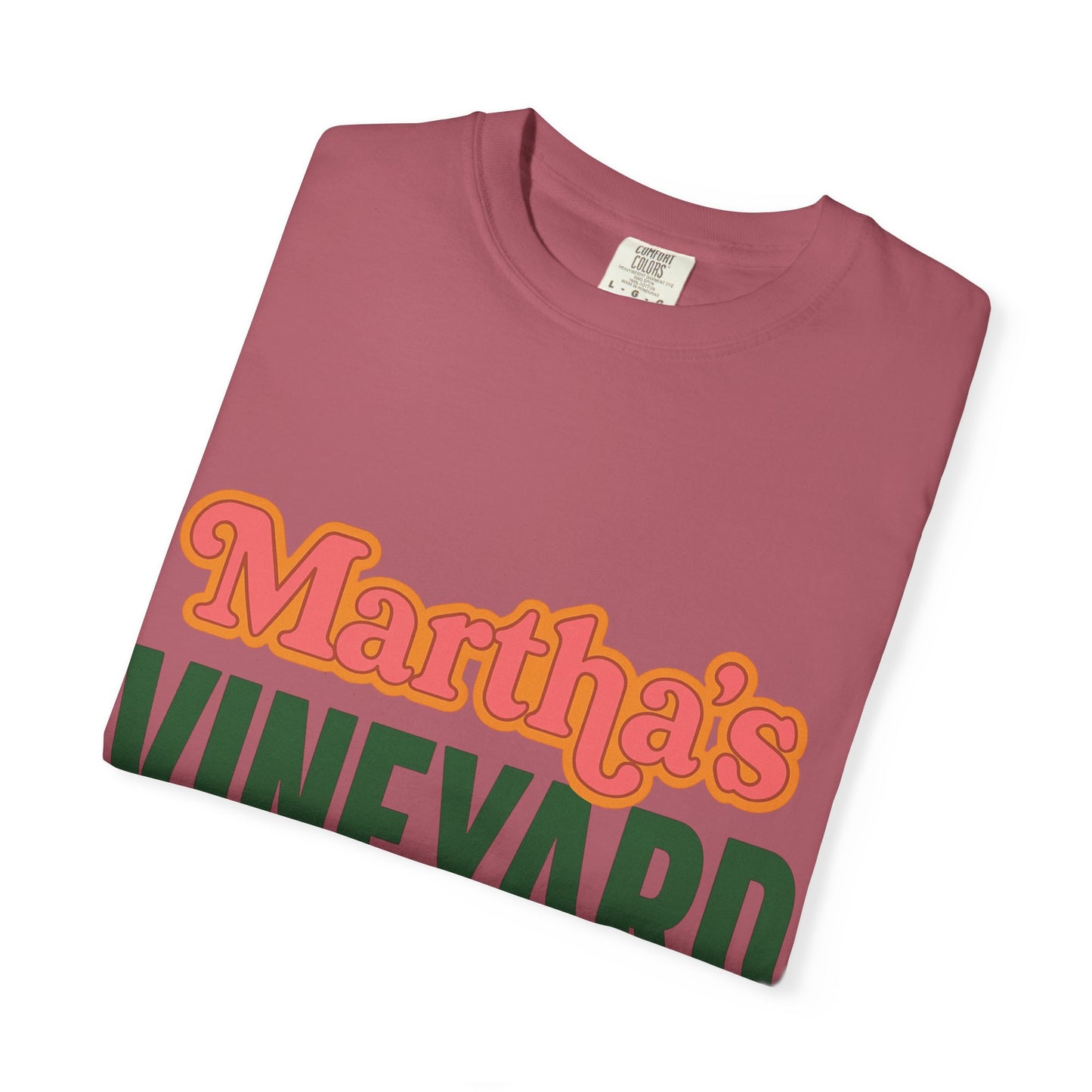 Retro Martha’s Vineyard Tee – Bold Vintage Lettering Unisex Island Shirt