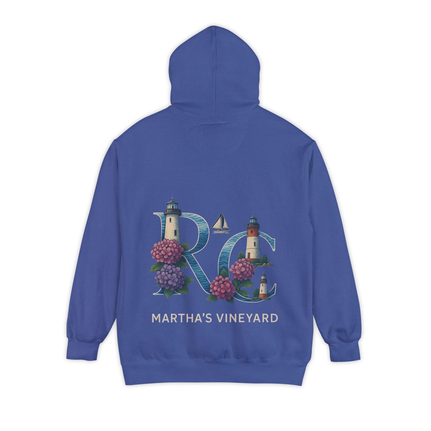 Rae & Coco Martha’s Vineyard Garment-Dyed Hoodie – Vintage Coastal Comfort, Unisex Island Style