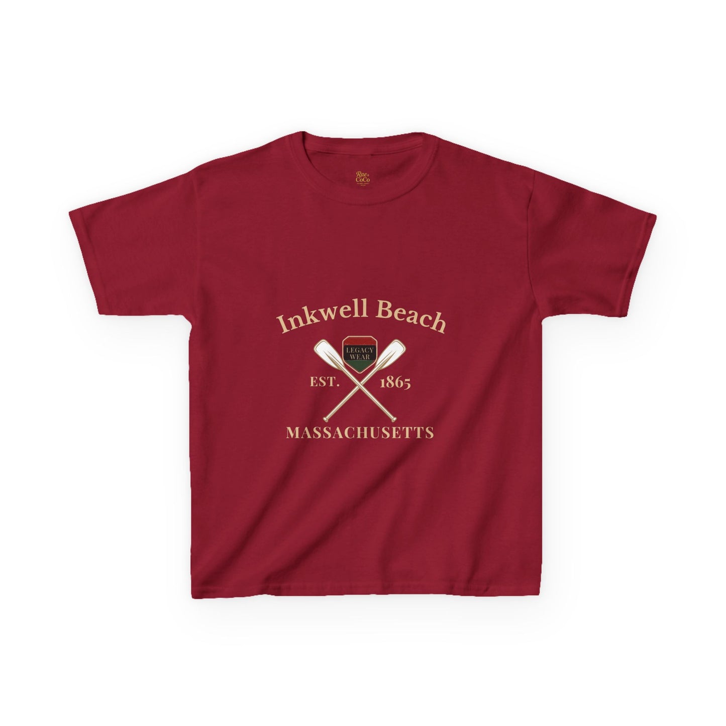 Inkwell Beach Kids Shirt – Black Heritage Martha’s Vineyard Tee, Vintage Massachusetts Design, Black-Owned Coastal Summer Apparel