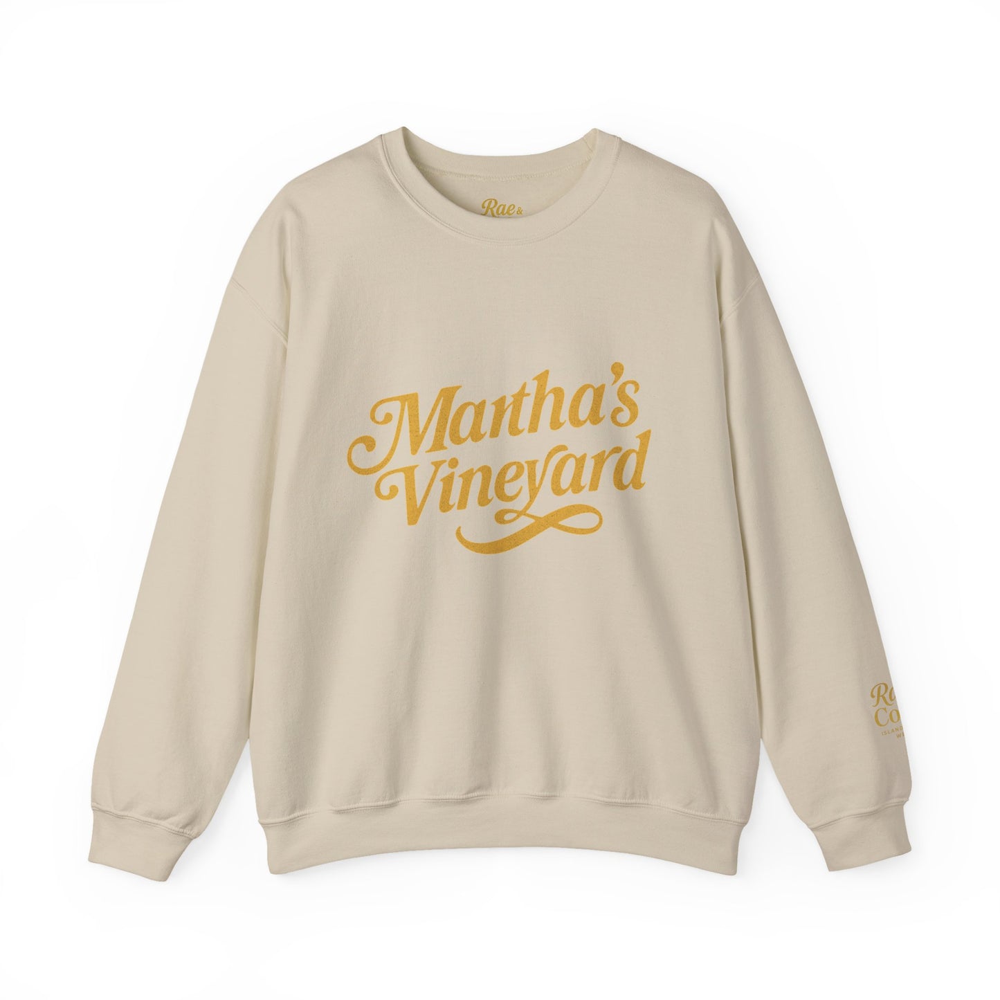 Cursive Martha’s Vineyard Crewneck Sweatshirt – Unisex Heavy Blend | Cozy Island Style