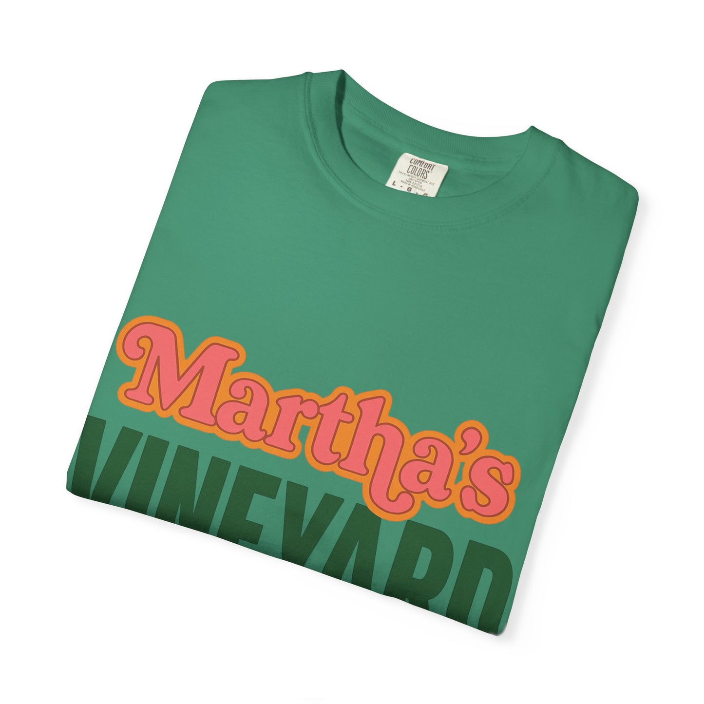 Retro Martha’s Vineyard Tee – Bold Vintage Lettering Unisex Island Shirt