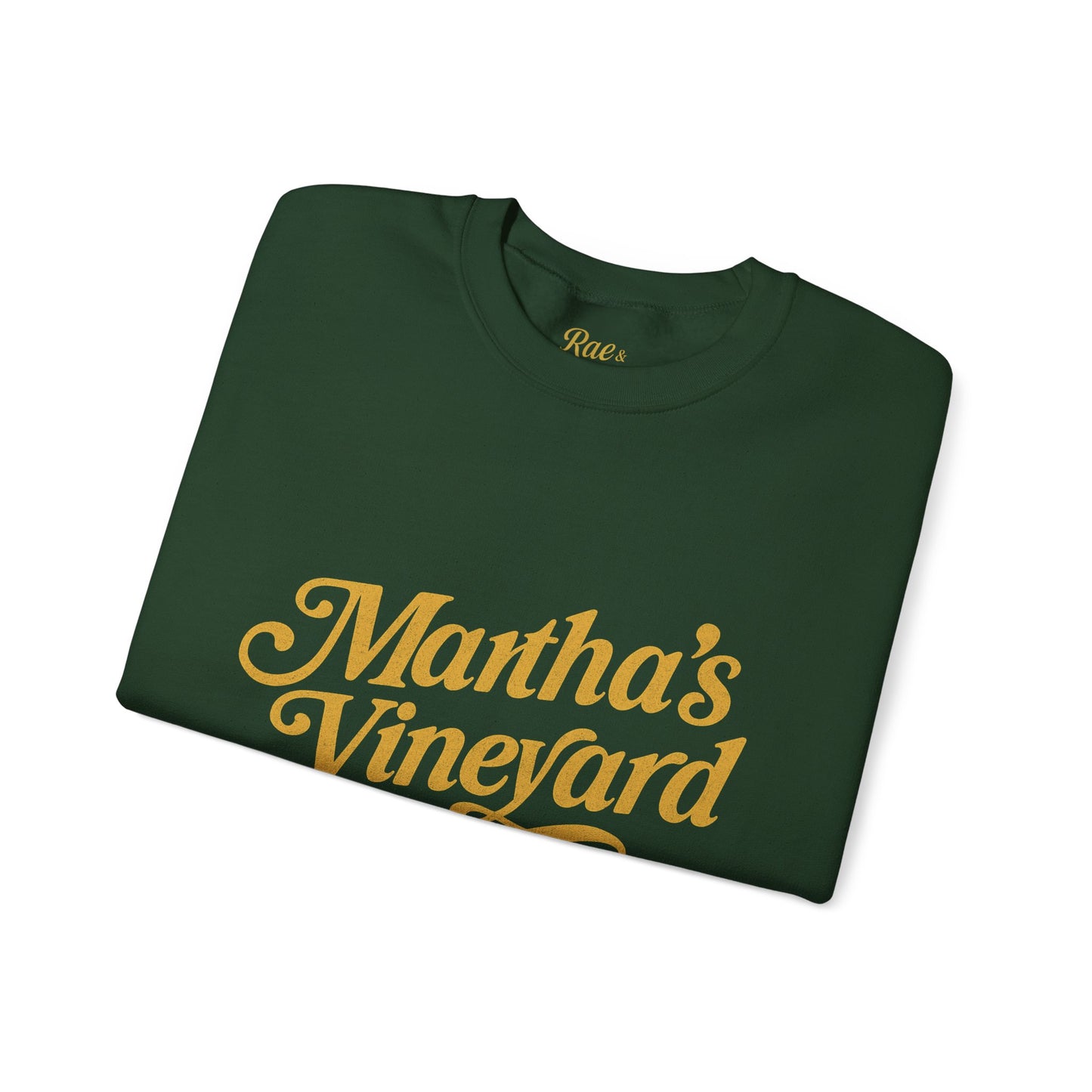 Cursive Martha’s Vineyard Crewneck Sweatshirt – Unisex Heavy Blend | Cozy Island Style