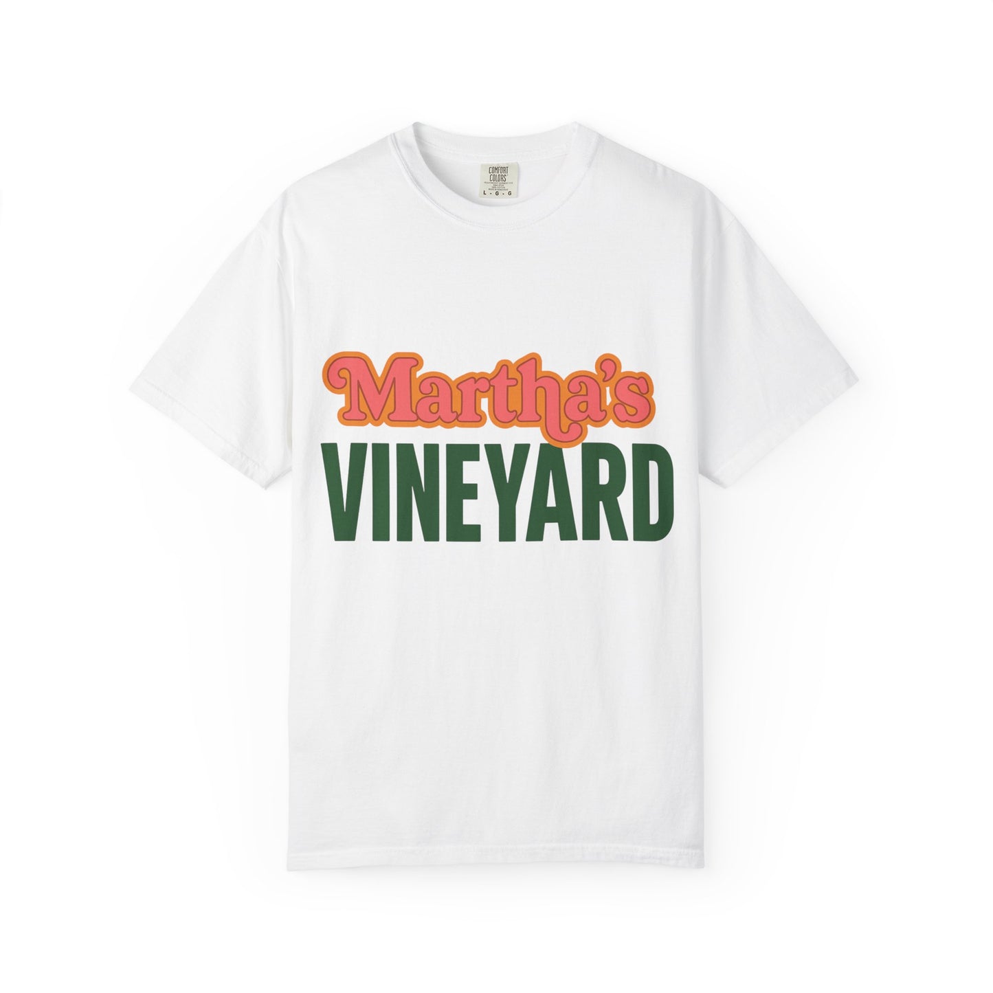 Retro Martha’s Vineyard Tee – Bold Vintage Lettering Unisex Island Shirt