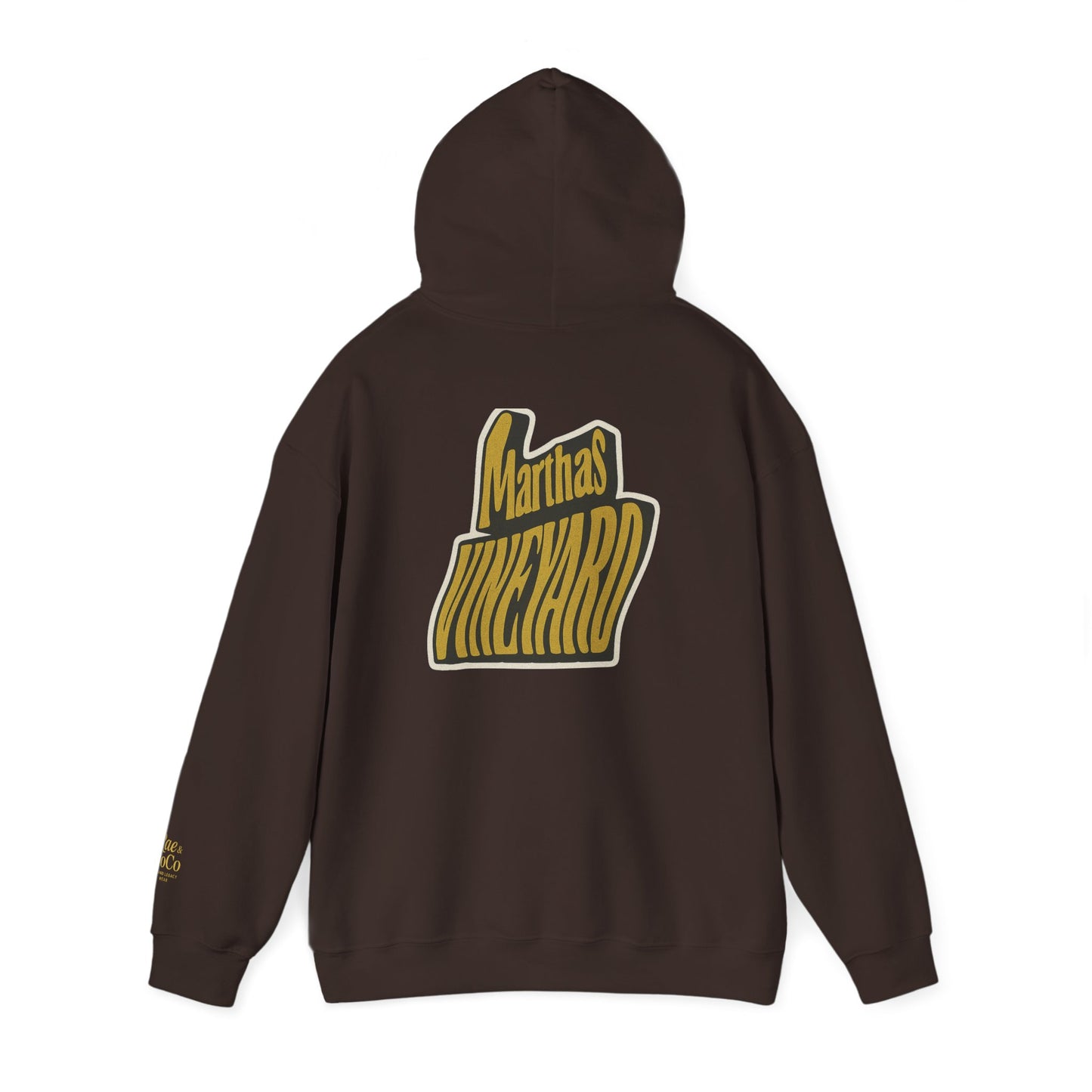 Wavy Martha’s Vineyard Hoodie – Unisex Heavy Blend Sweatshirt, Cozy & Stylish Coastal Wear