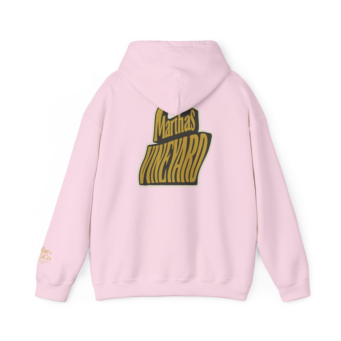 Wavy Martha’s Vineyard Hoodie – Unisex Heavy Blend Sweatshirt, Cozy & Stylish Coastal Wear