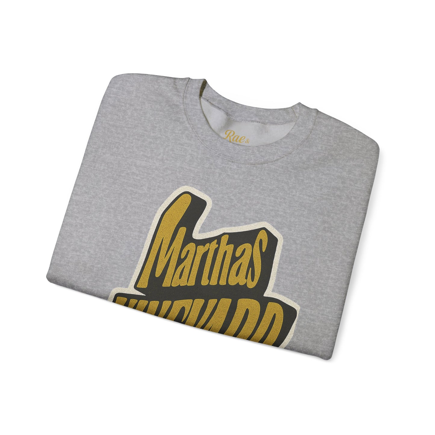 Wavy Martha’s Vineyard Crewneck Sweatshirt – Unisex Heavy Blend | Cozy Island Style