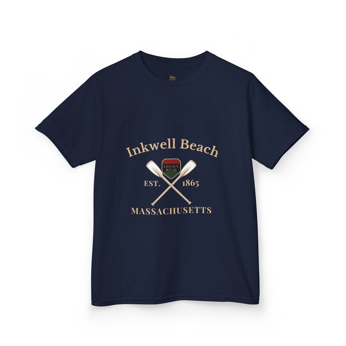 Inkwell Beach Kids Shirt – Black Heritage Martha’s Vineyard Tee, Vintage Massachusetts Design, Black-Owned Coastal Summer Apparel