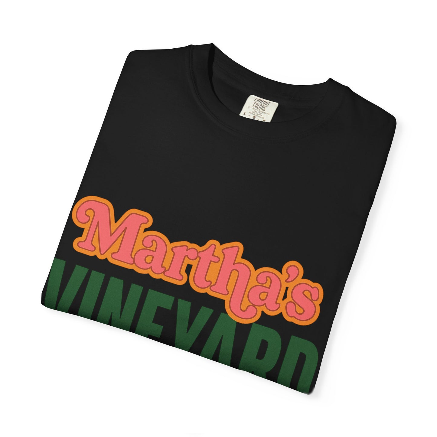 Retro Martha’s Vineyard Tee – Bold Vintage Lettering Unisex Island Shirt