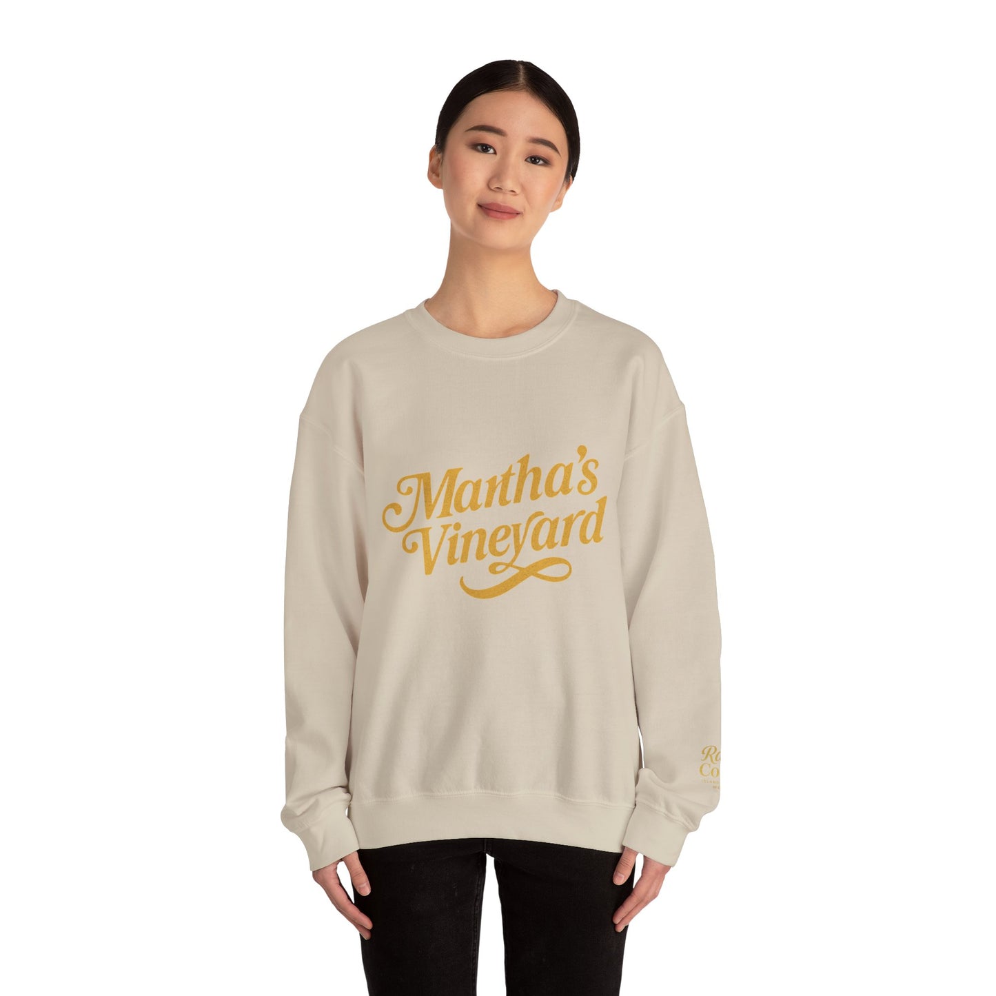 Cursive Martha’s Vineyard Crewneck Sweatshirt – Unisex Heavy Blend | Cozy Island Style