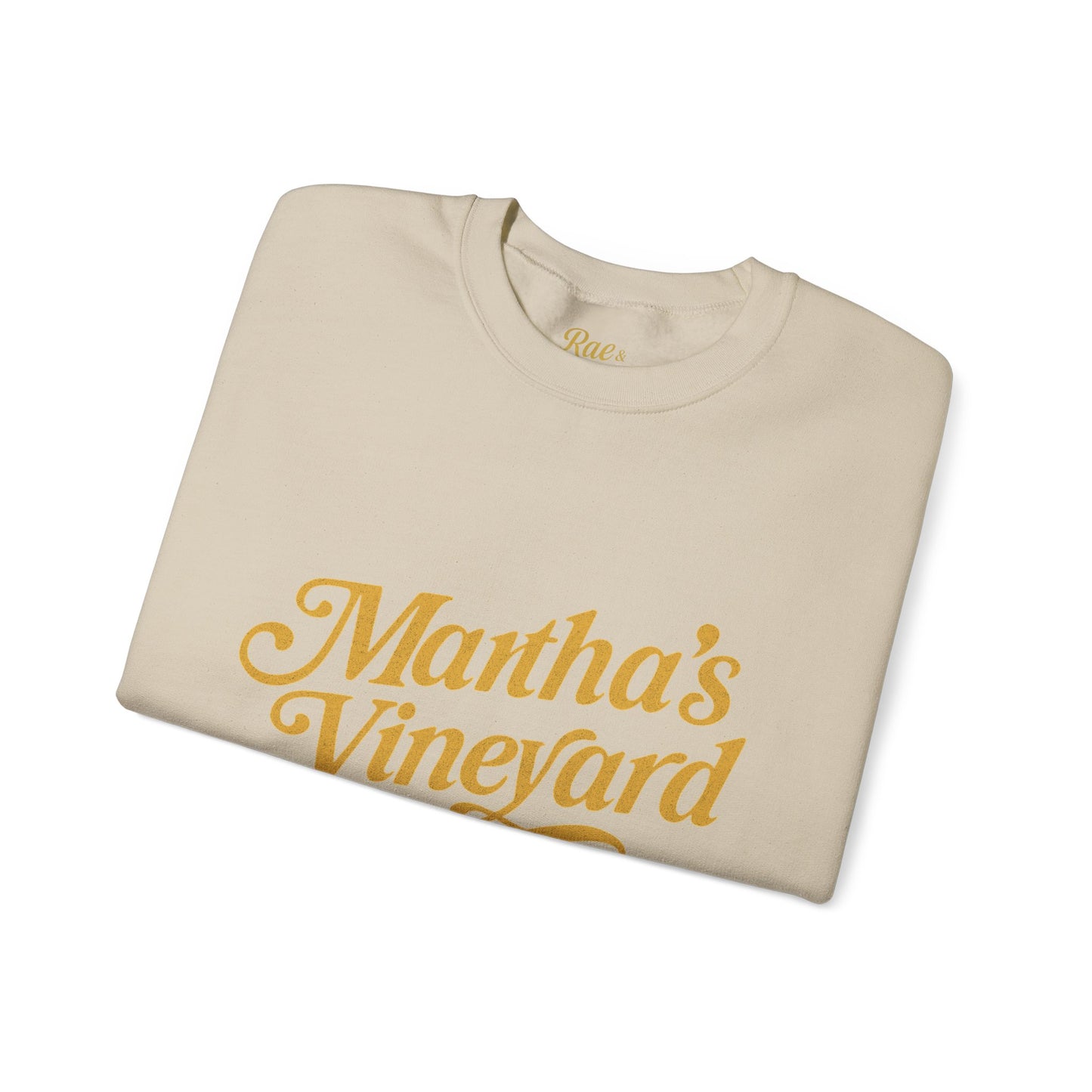 Cursive Martha’s Vineyard Crewneck Sweatshirt – Unisex Heavy Blend | Cozy Island Style