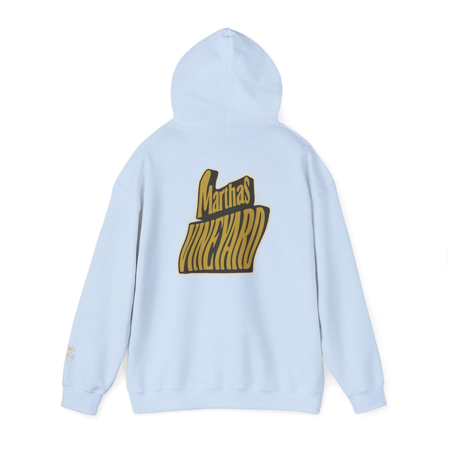 Wavy Martha’s Vineyard Hoodie – Unisex Heavy Blend Sweatshirt, Cozy & Stylish Coastal Wear