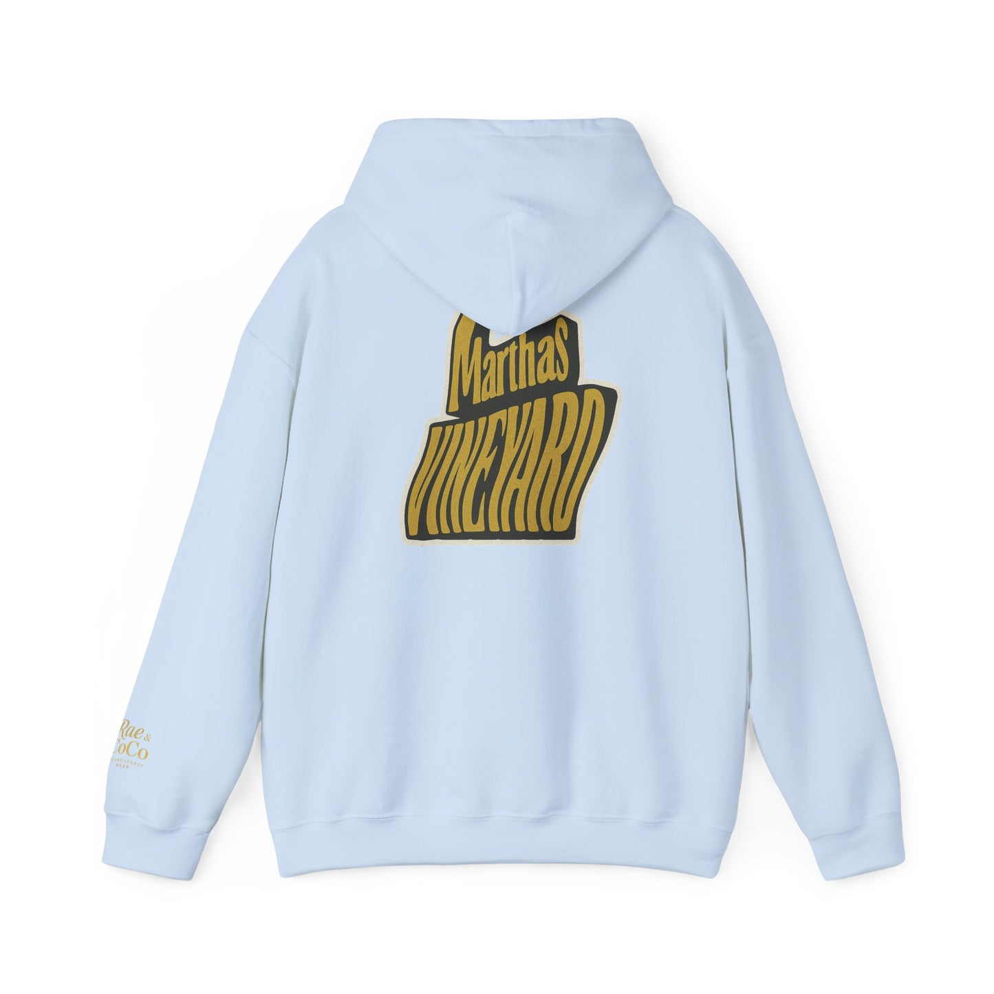 Wavy Martha’s Vineyard Hoodie – Unisex Heavy Blend Sweatshirt, Cozy & Stylish Coastal Wear