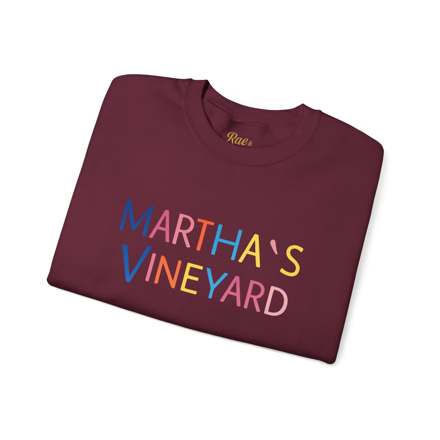 🌈 Colorful “Martha’s Vineyard” Typography Design