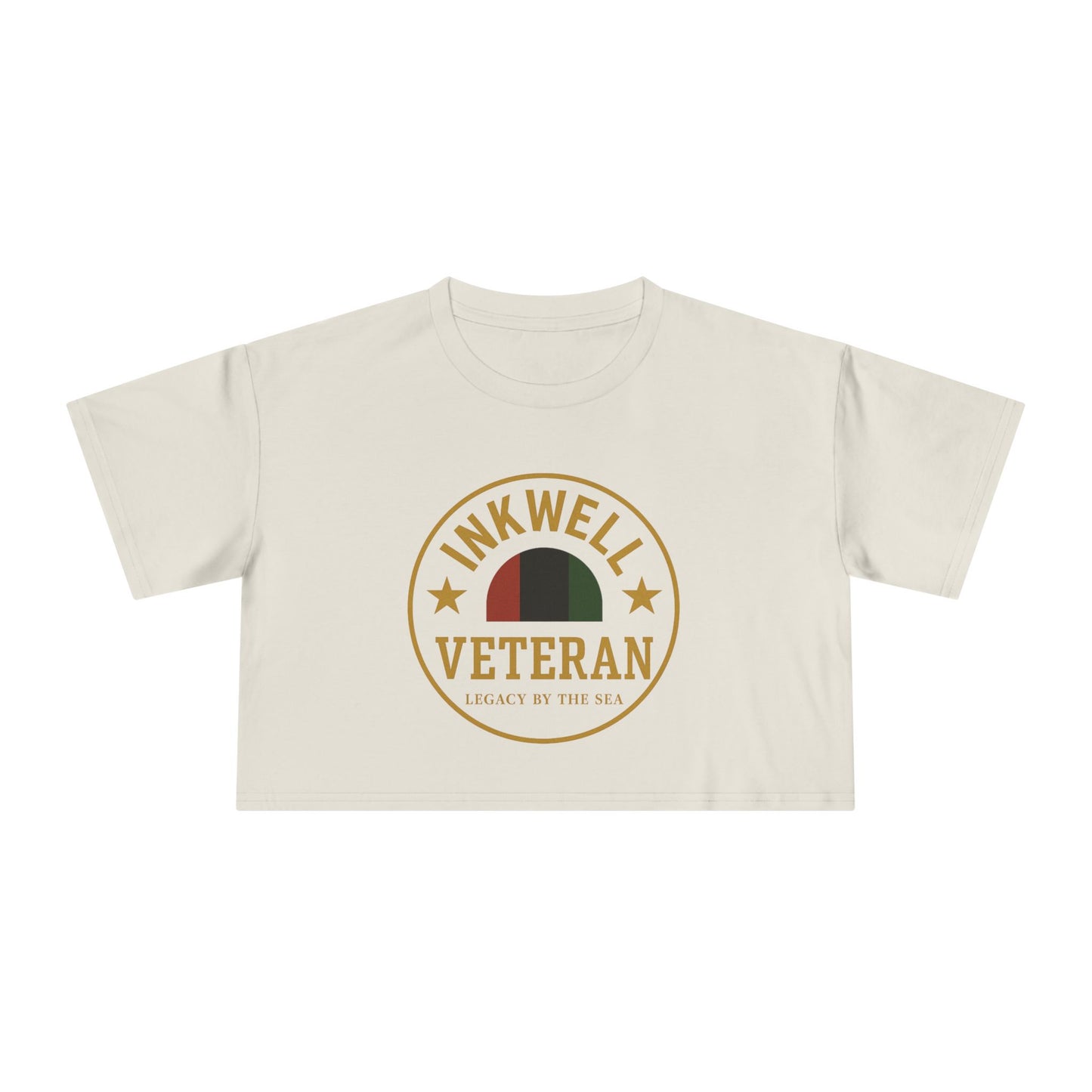 Crop Tee - Inkwell Veteran Crop Top for Women