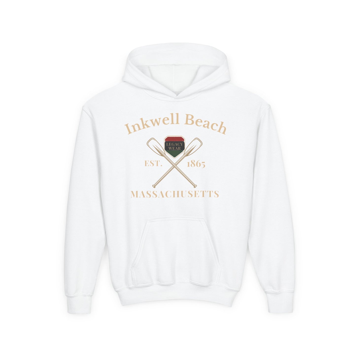Vintage Inkwell Beach Youth Hoodie - Comfortable & Stylish Sweatshirt for Adventurous Kids